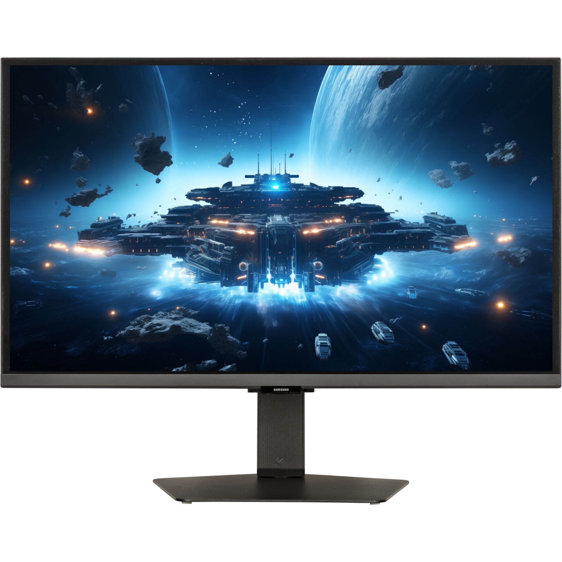 monitor, 24-inch, gaming, space, spaceship