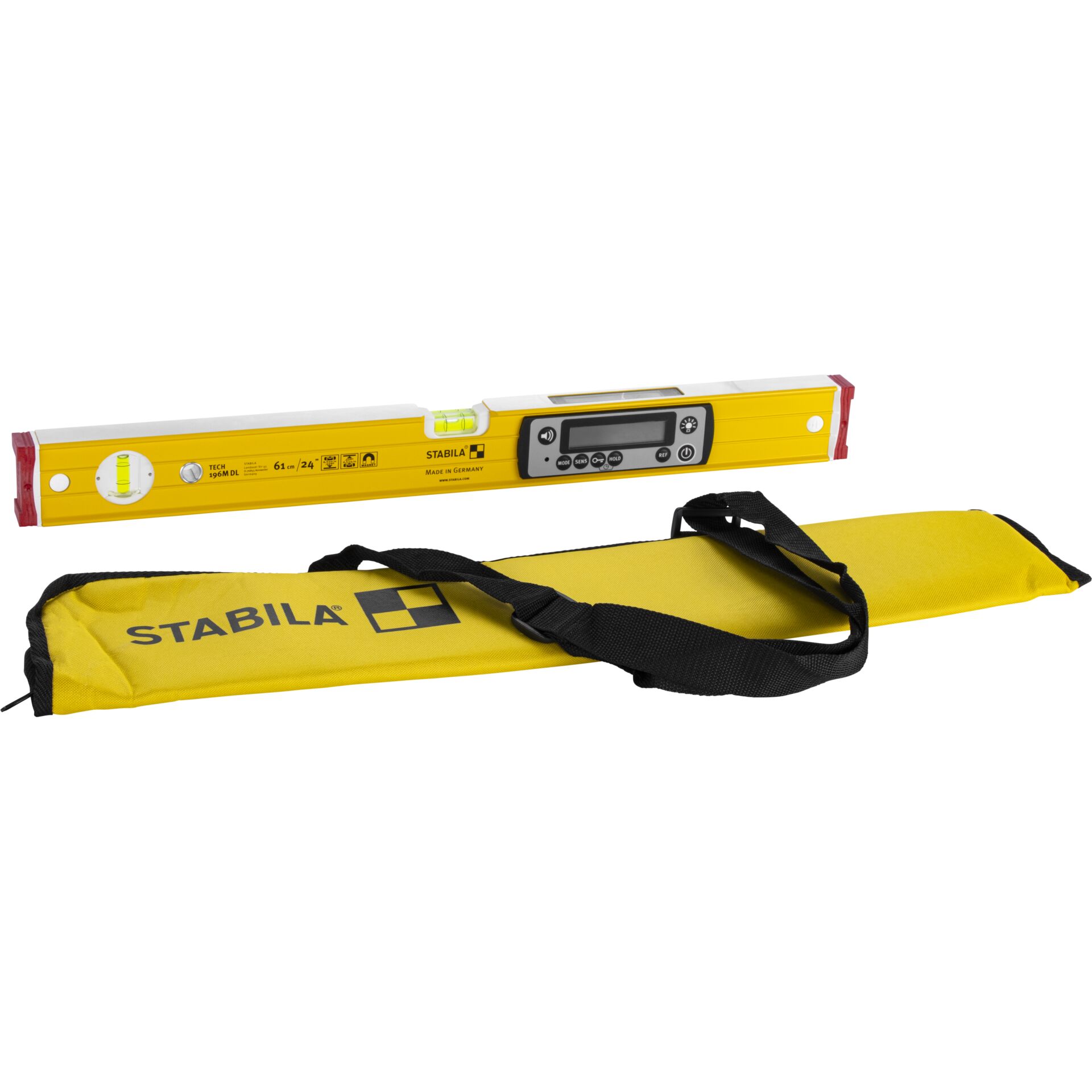 Level, Spanset, Wasserwaage, Gelb, Stabilo