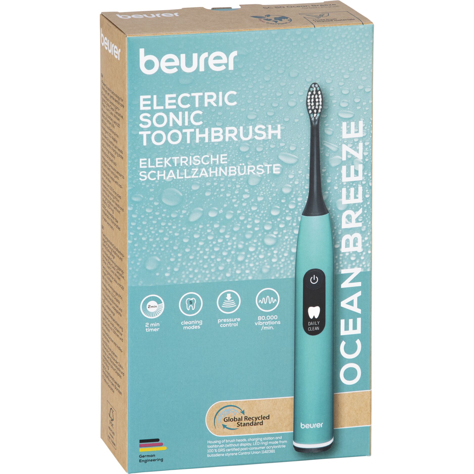 Elektropinsel, Schallzahnbürste, Toothbrush, Ozeanus Ocean, Beurer