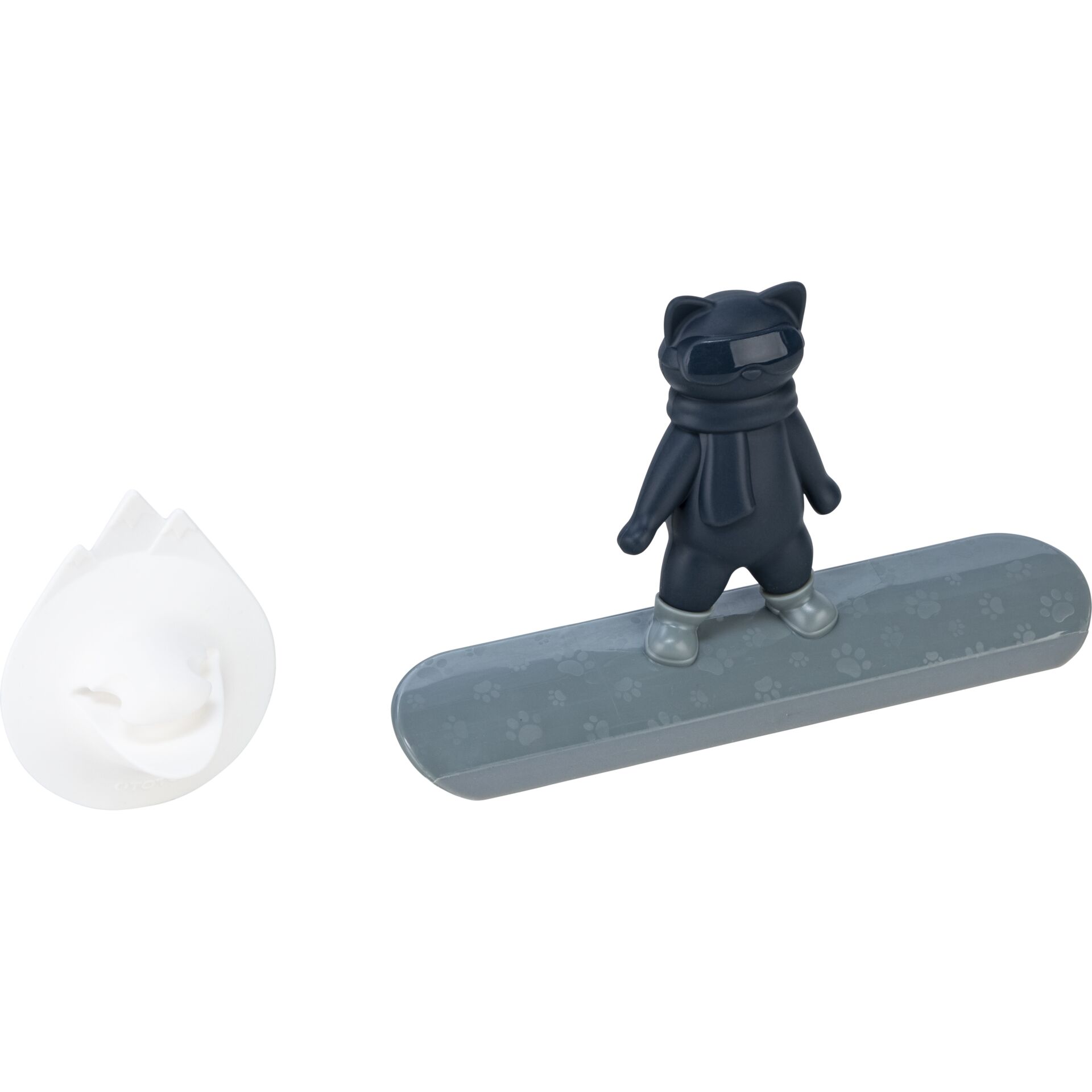 Schneebretter, Katzenfigur, Skibrett, Spielzeugfigur, Silikon-Form