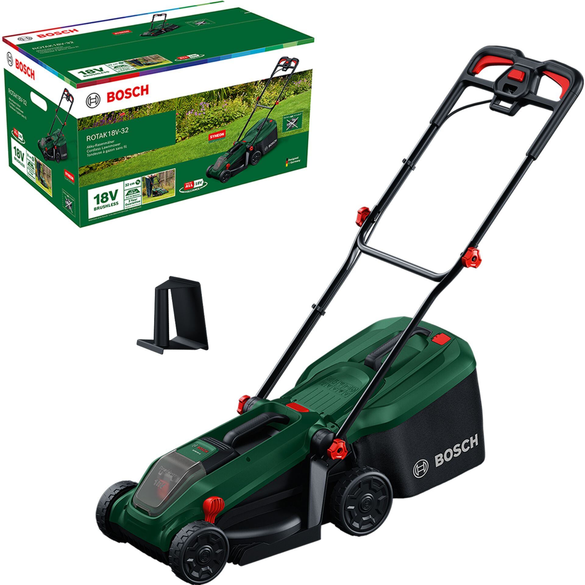 Rasenmäher Akku, Batterie Rasenmäher, Rotak 18V-32, Akku-Rasenmäher, Bosch Mäher