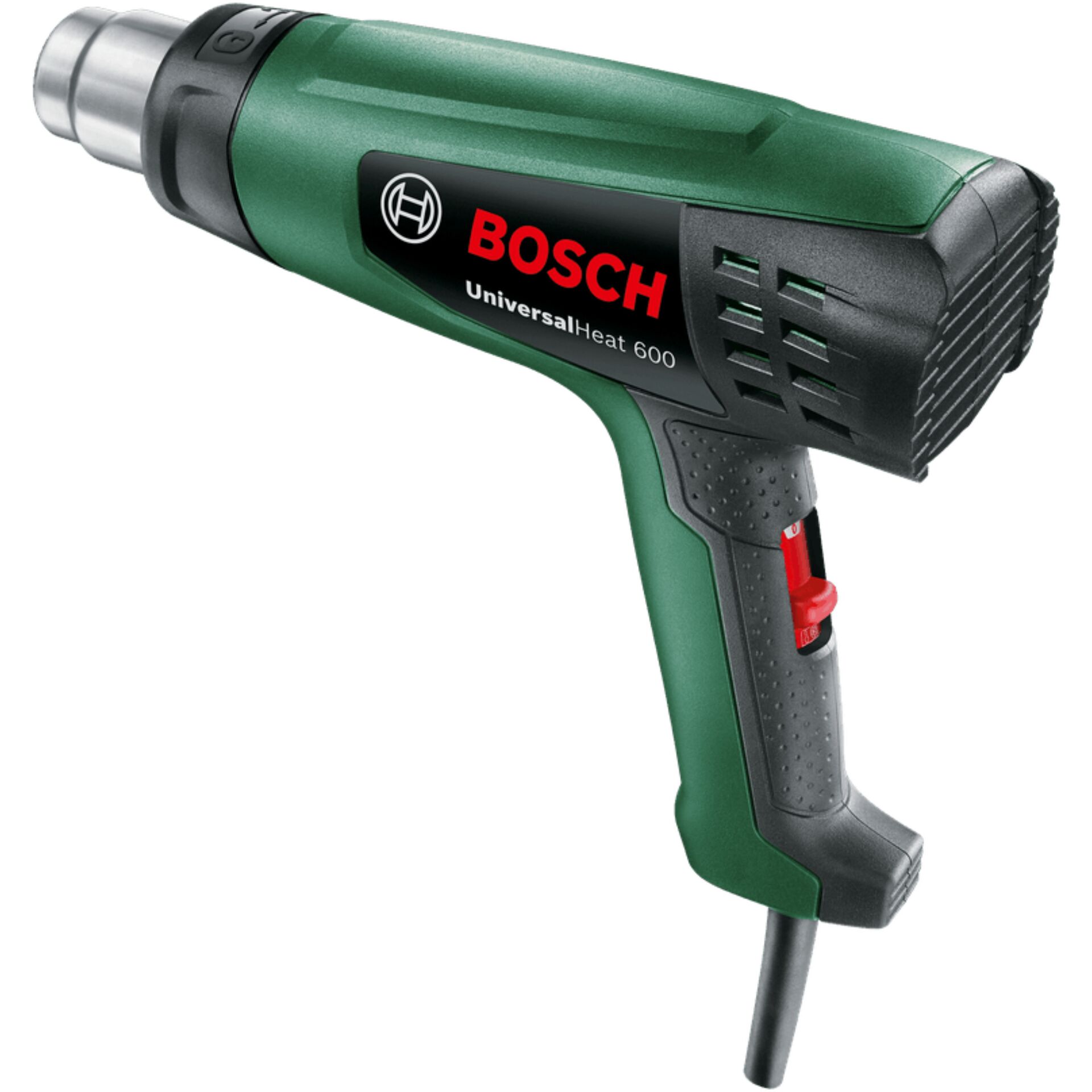 Heißluftwerkzeug, Thermo-/Heißluftgerät, Bosch UniversalHeat 600, Griffschalter, Grün-Schwarz