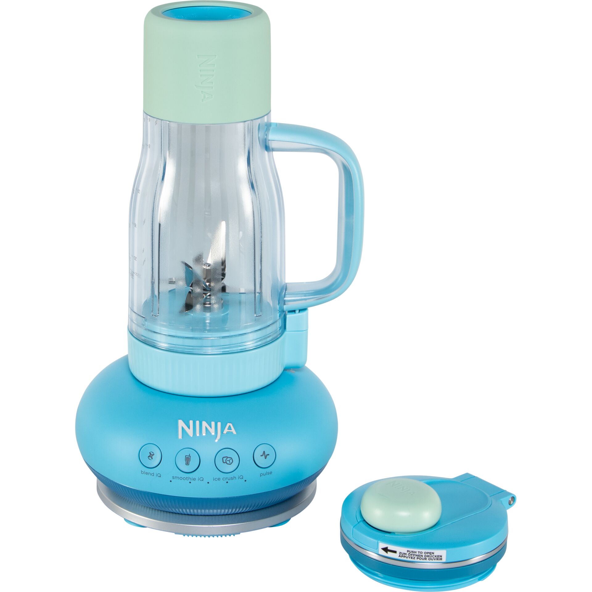 blender, Küchengerät, Glasbehälter, blau, tragbar
