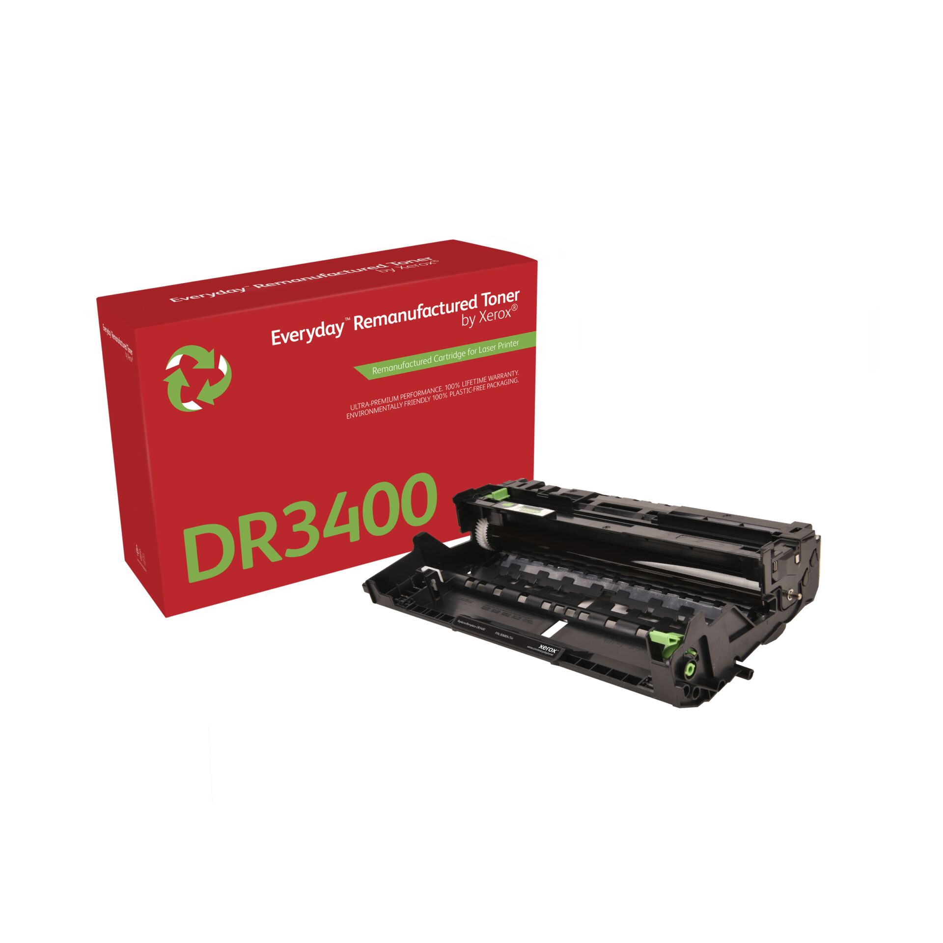 Tonerkassette, Laserdrucker, DR3400, remanufacturiert, Schwarzpatrone