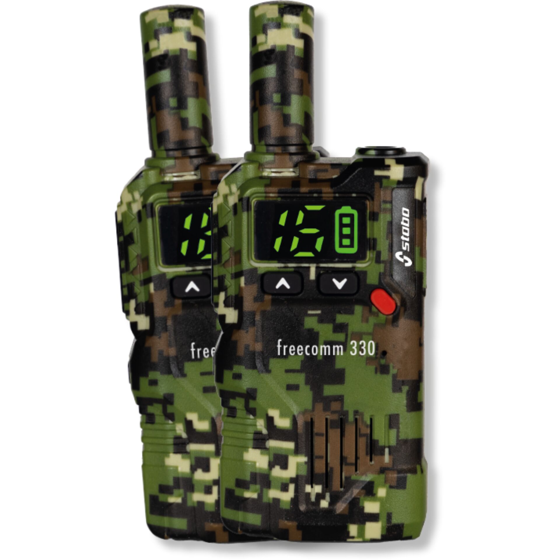 Funkgerät, Funkgerät Dual, Camouflage, Digitalanzeige, UKW/PMR-Radio