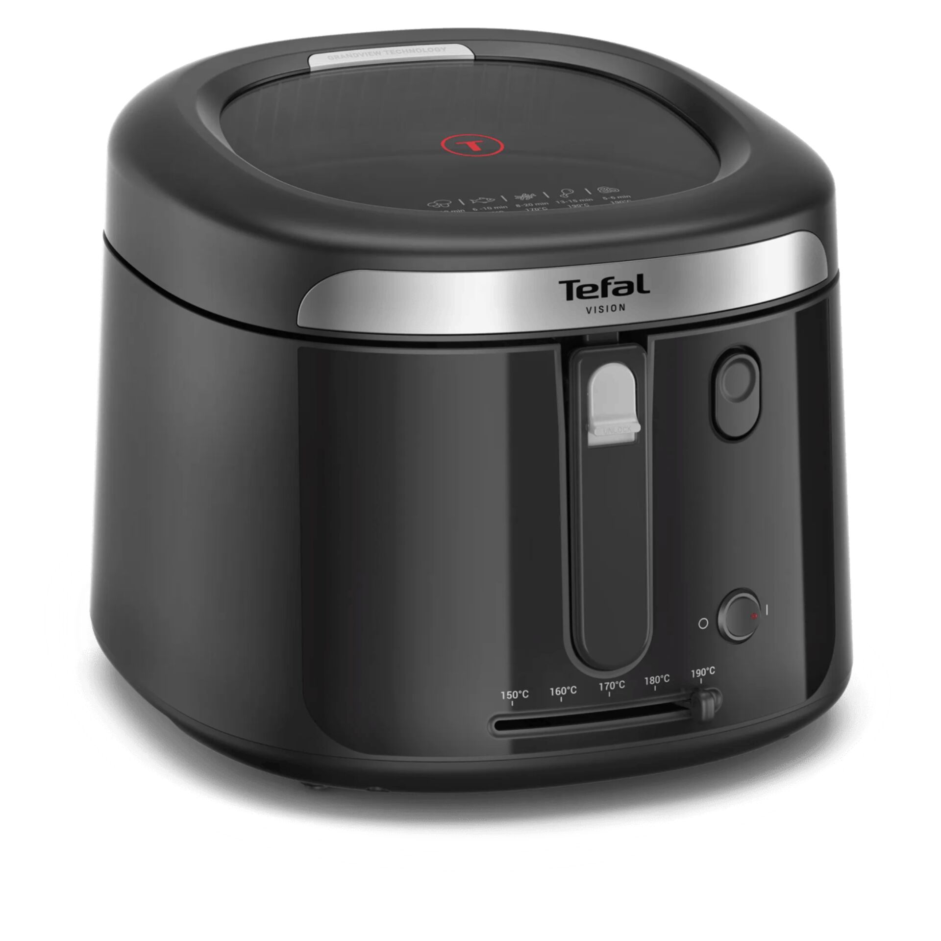 Toaster, Airfryer, Heizung, Schwarz, Digitale Bedienelemente
