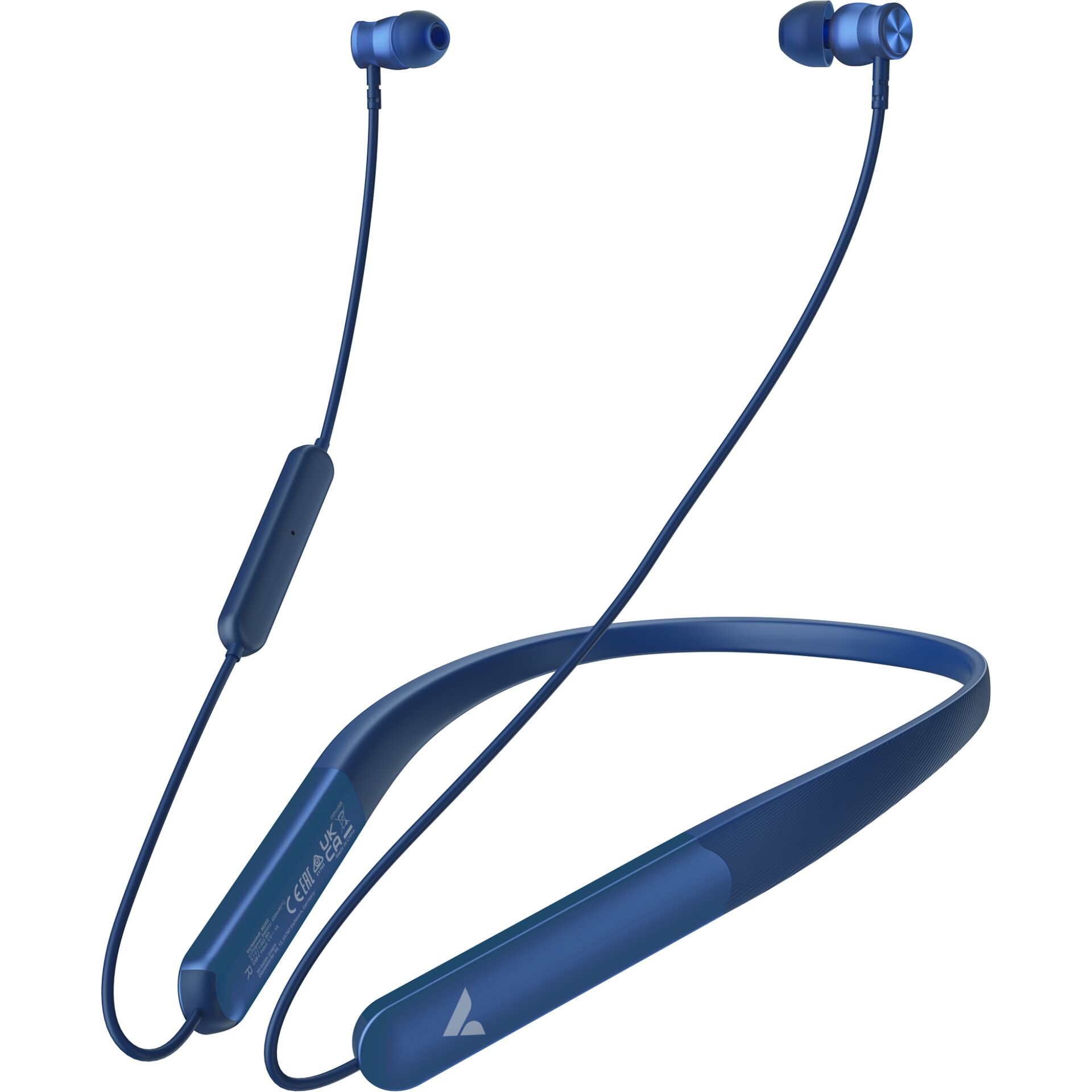 Kopfhörer, In-Ear, Bluetooth, Nackenband,  blau