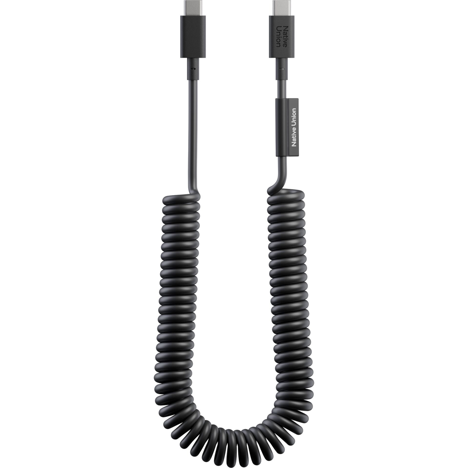 Gekrümmtes Kabel, USB-C zu USB-C, Kabel, Spiralkabel, Datenkabel