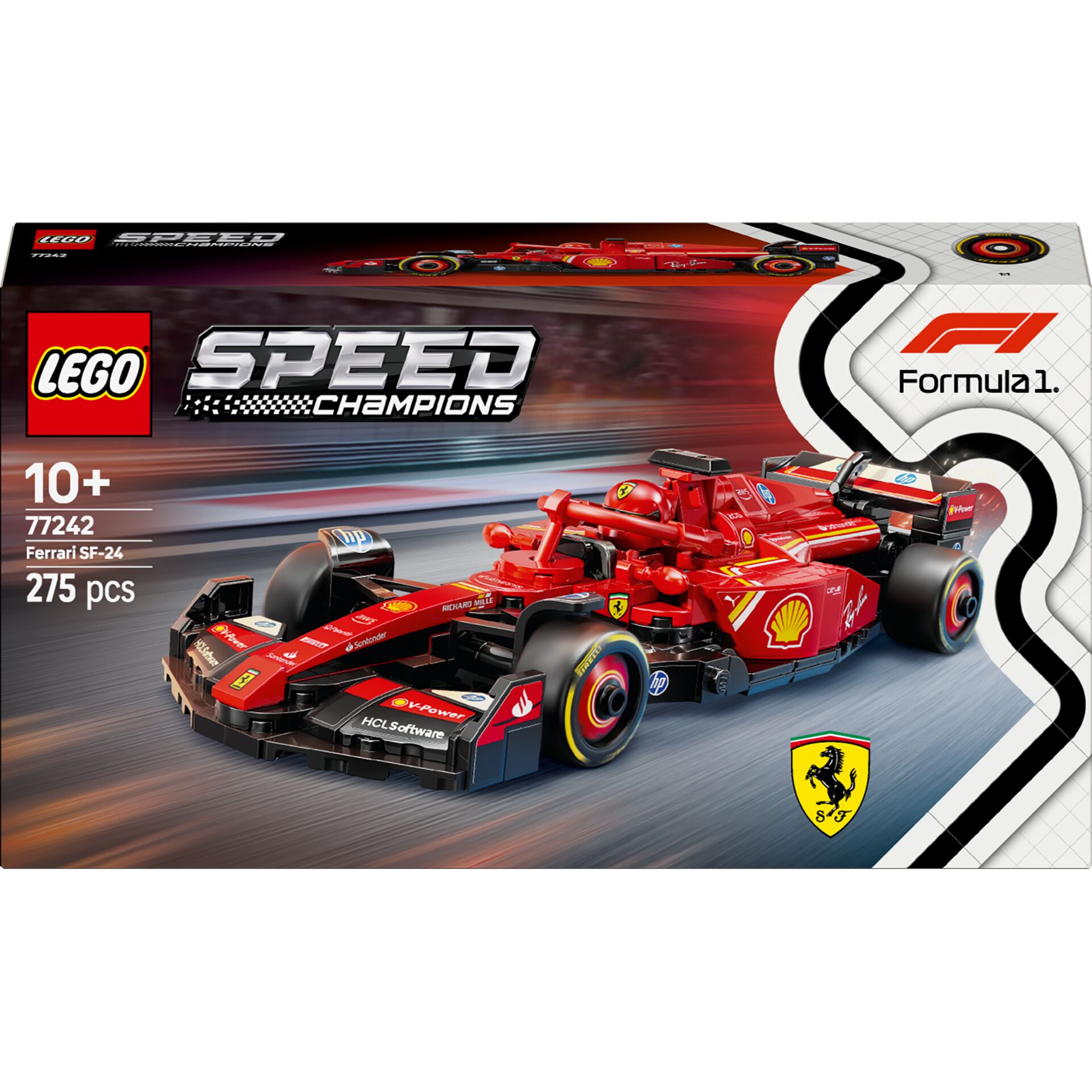 Lego, Speed Champions, Ferrari SF-24, Formel 1, Bausatz