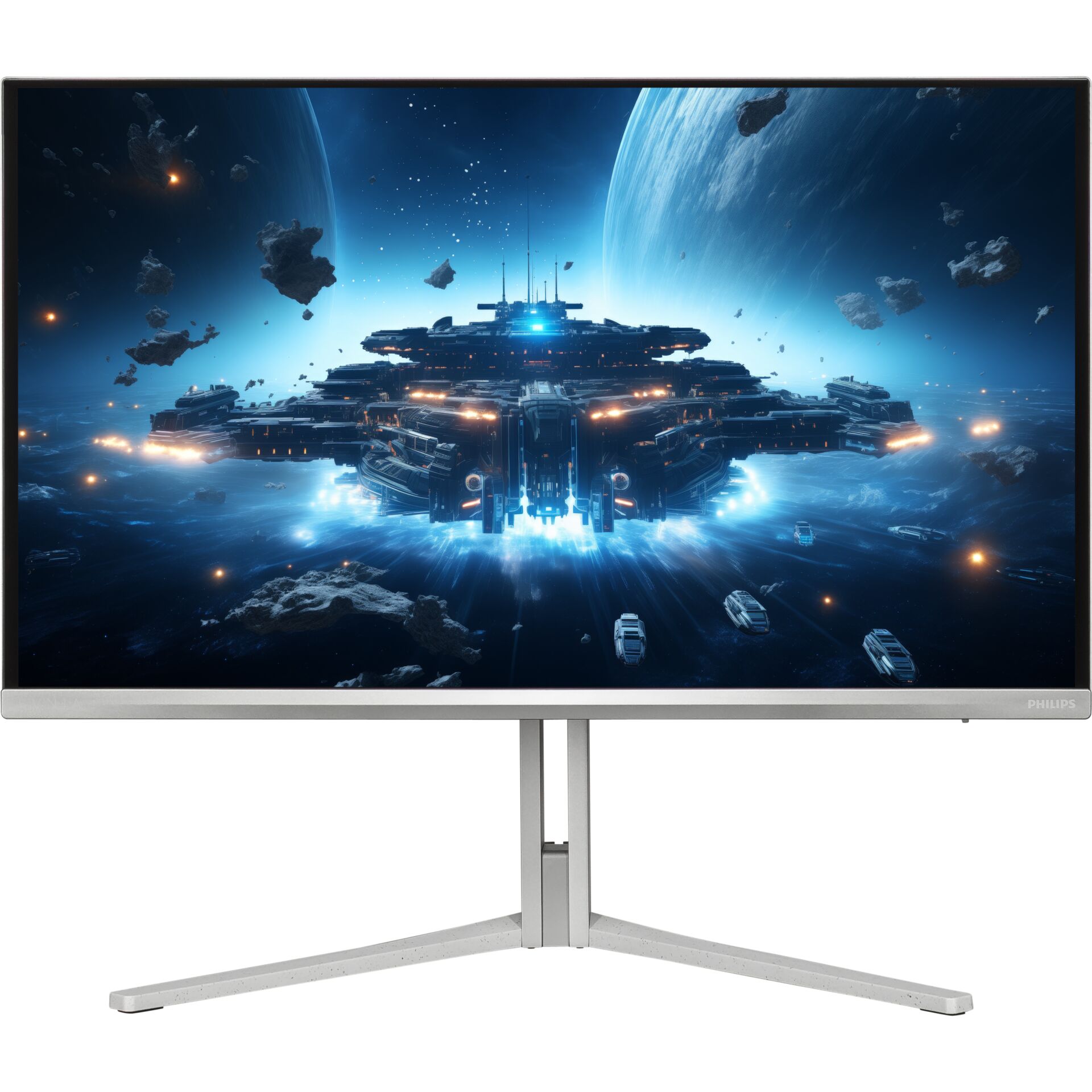 Monitor, Raumschiff, LED, 2K/4K Anzeige, Metallständer