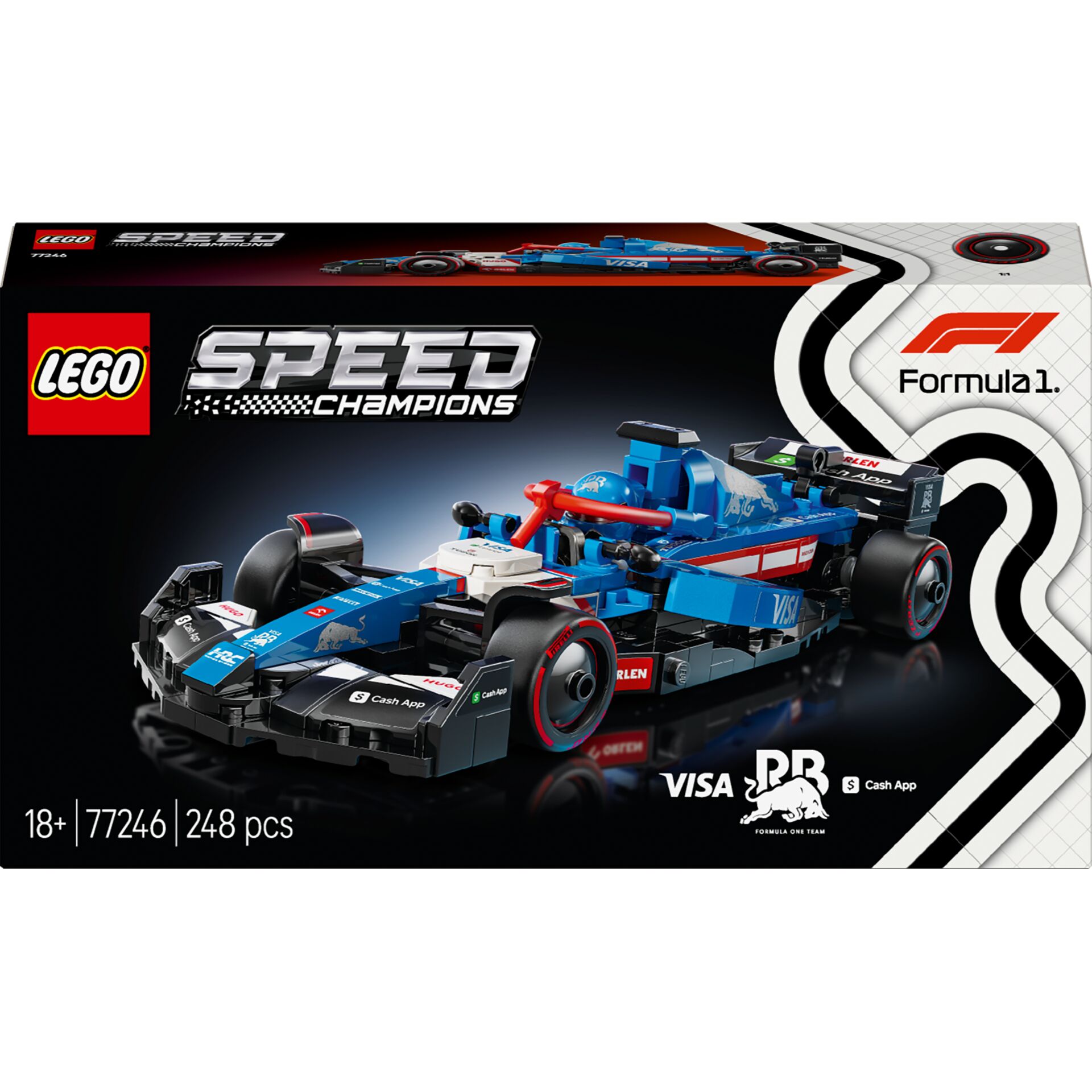 LEGO, Speed Champions, Formel 1, Rennwagen, Kartonbox