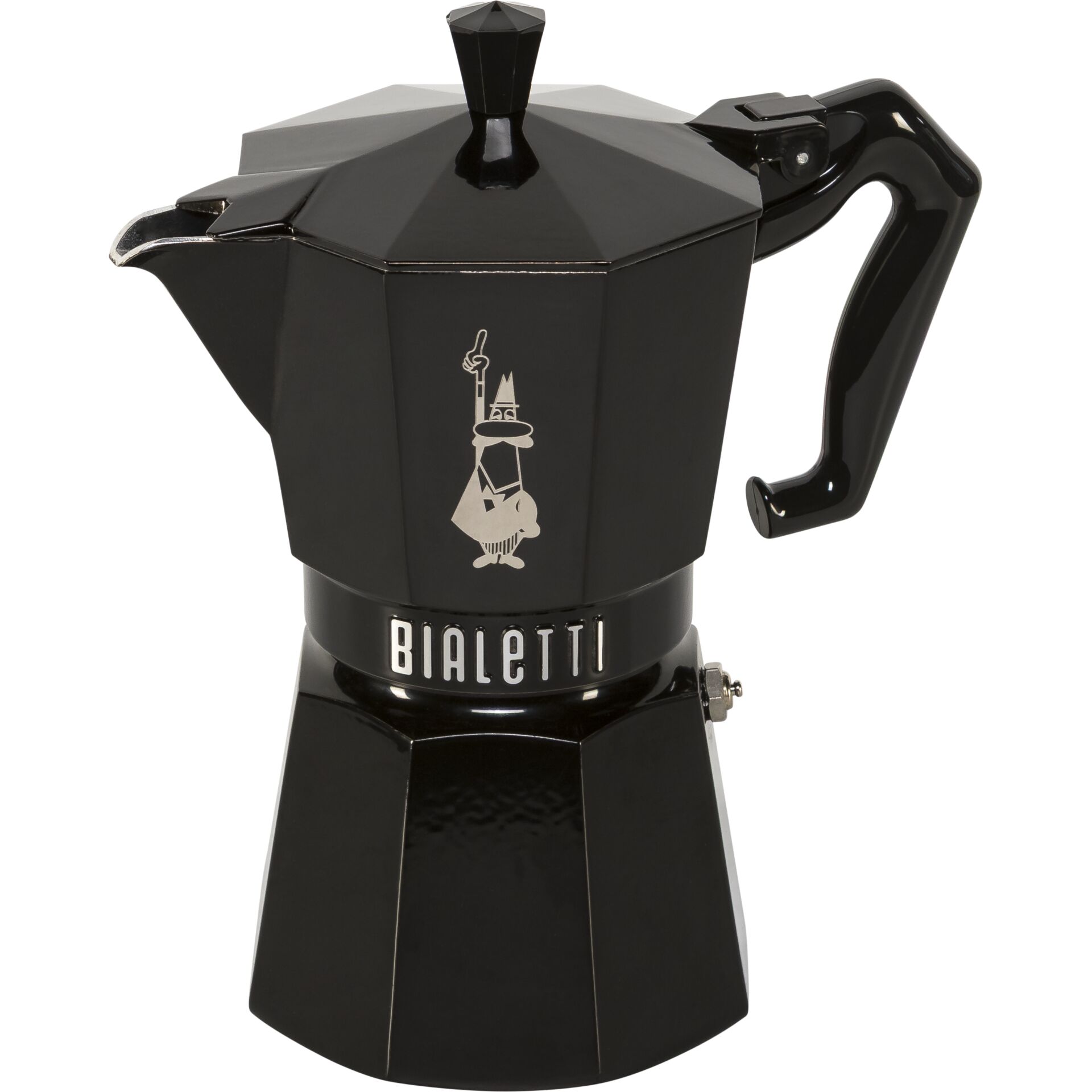 Kaffeekessel, Espressokocher, Mokkakanne, Schwarz, Bialetti