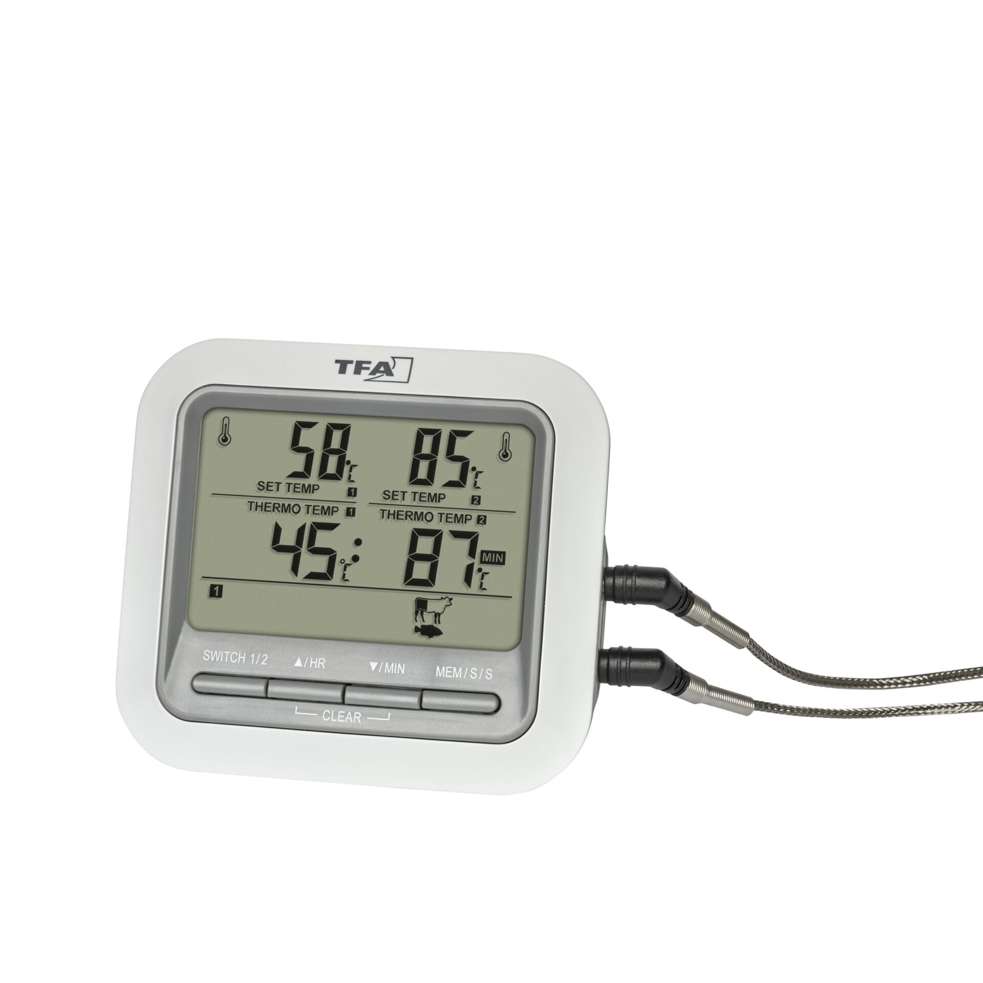 digitaler thermometer, Thermometer, Dualanzeige, Wetterstation, HD-Anzeige