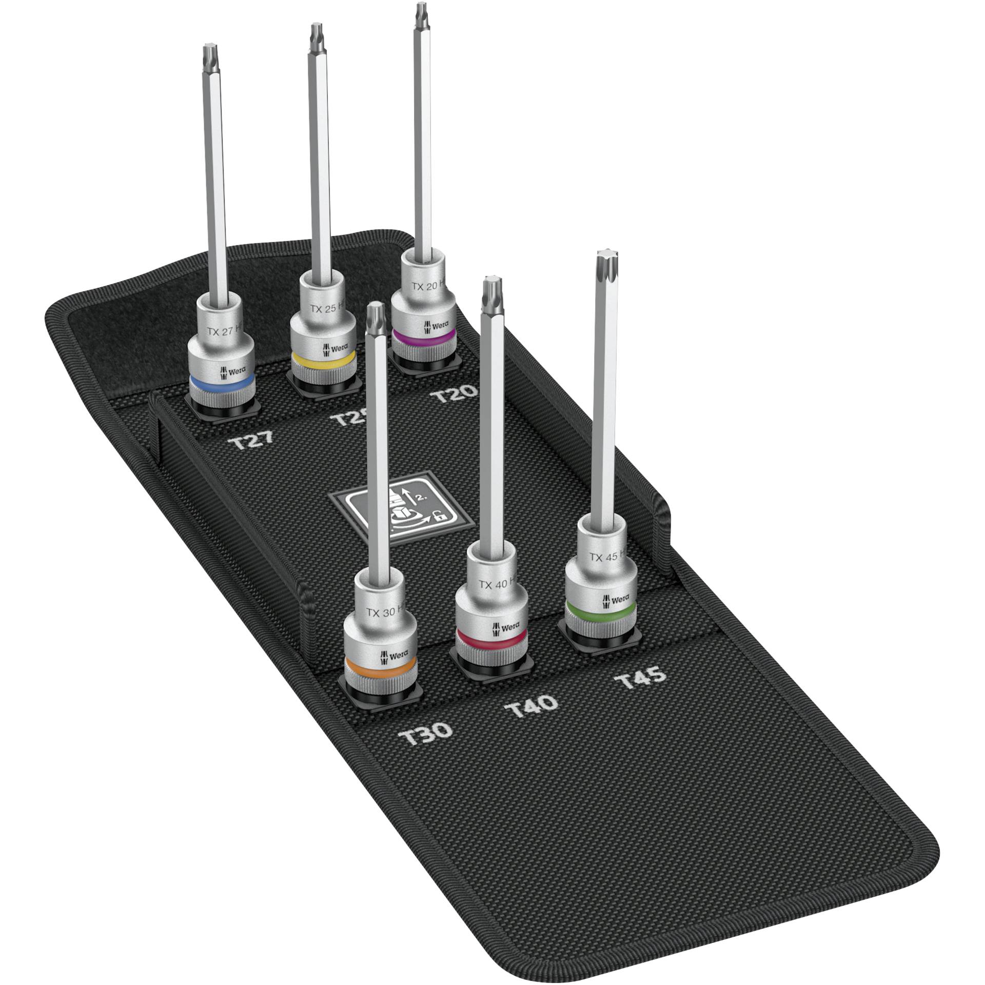 Wera 8767 C TORX HF 2 Zyklop  Bitnuss-Satz TORX mit Haltefunkt