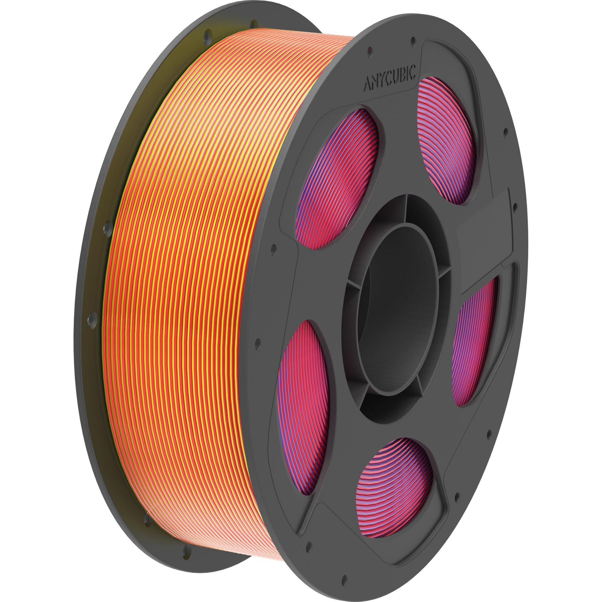 3D-Drucker, Filament, PLA-Filament, Gelb-Orange, Multicolor