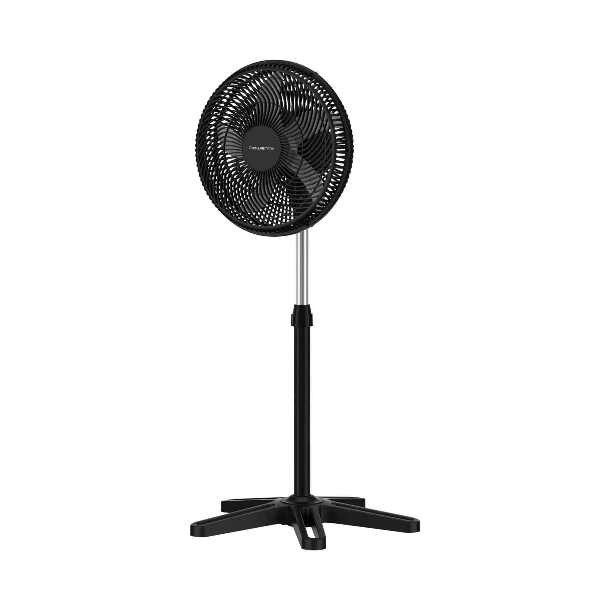 Standventilator, Pedestalventilator, Schwarz, Metallstange, verstellbare Höhe