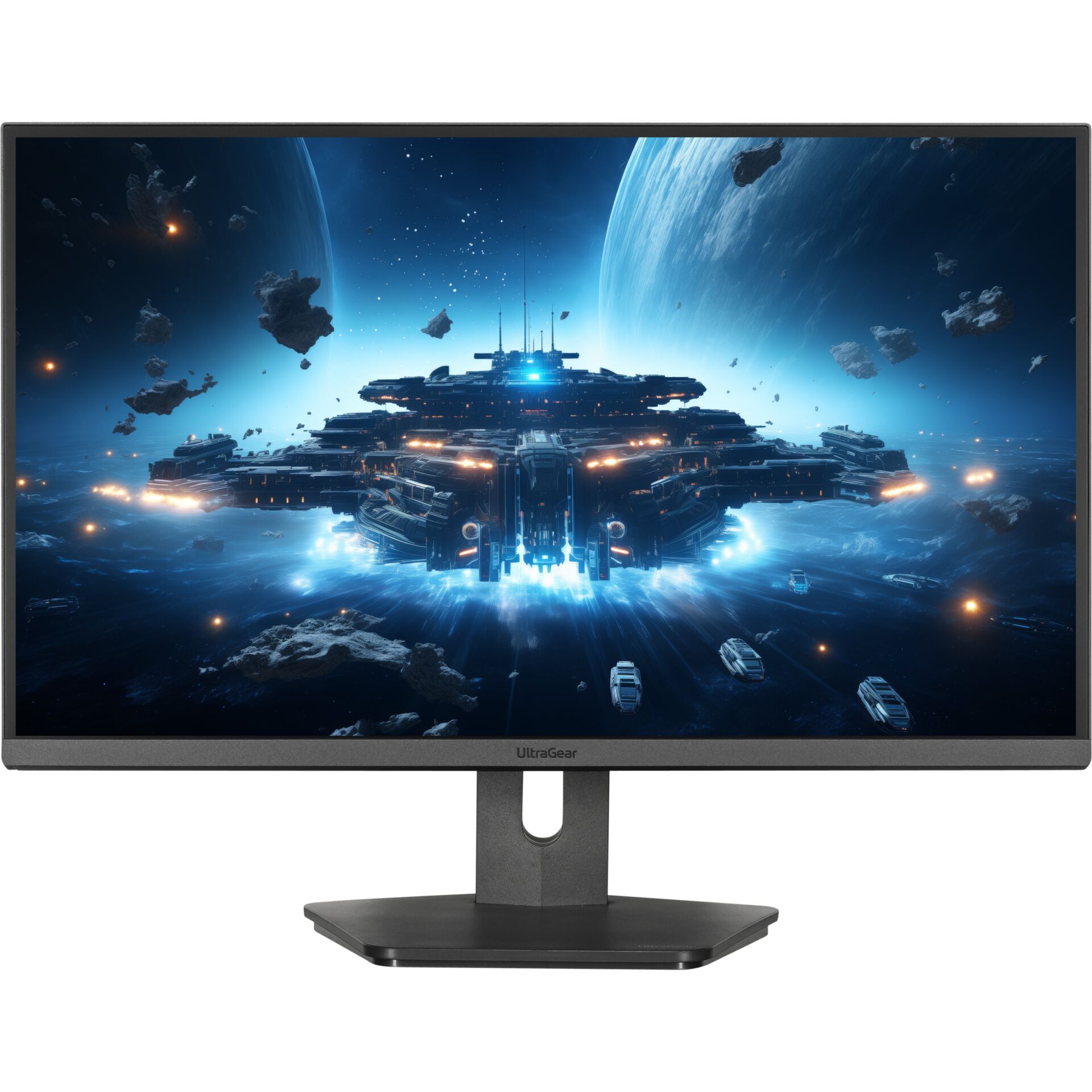 monitor, display, ultragear, gaming, weltraum
