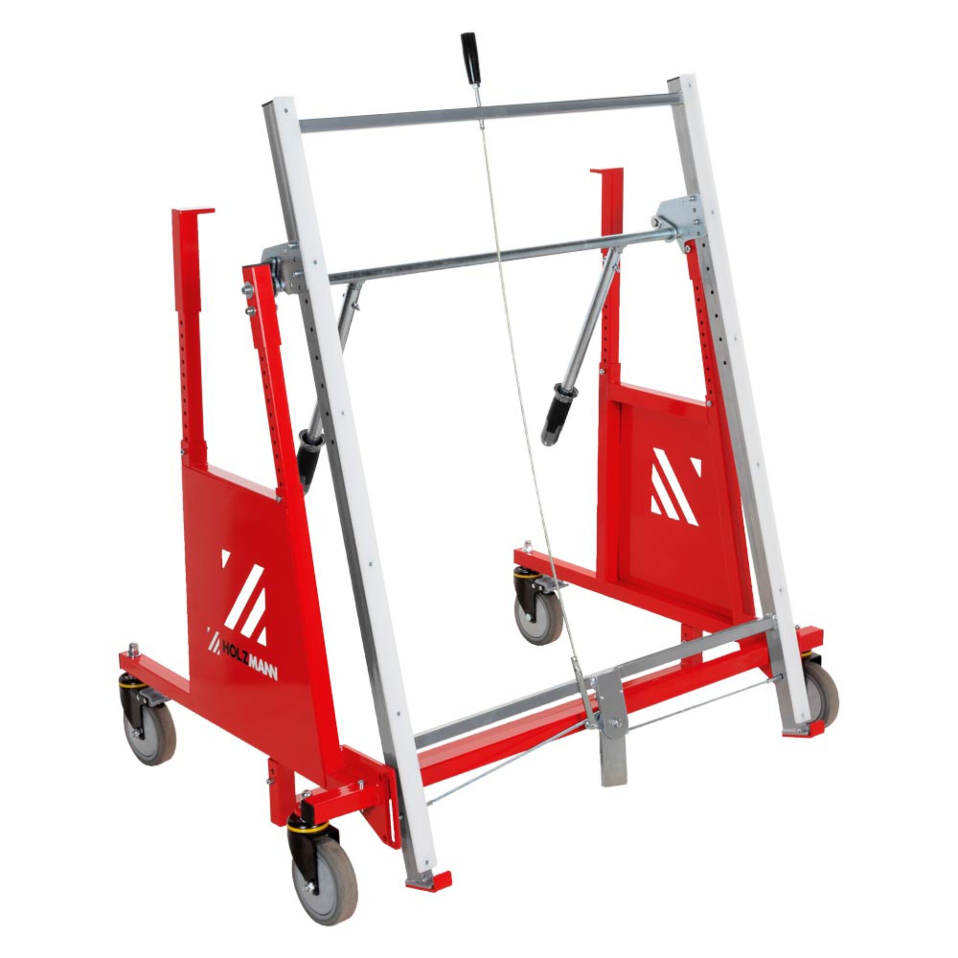 Schwerlast-Transportwagen, Holzmann-Frame, Kipp-/Hebevorrichtung, Stahlrahmen, Rollenwagen