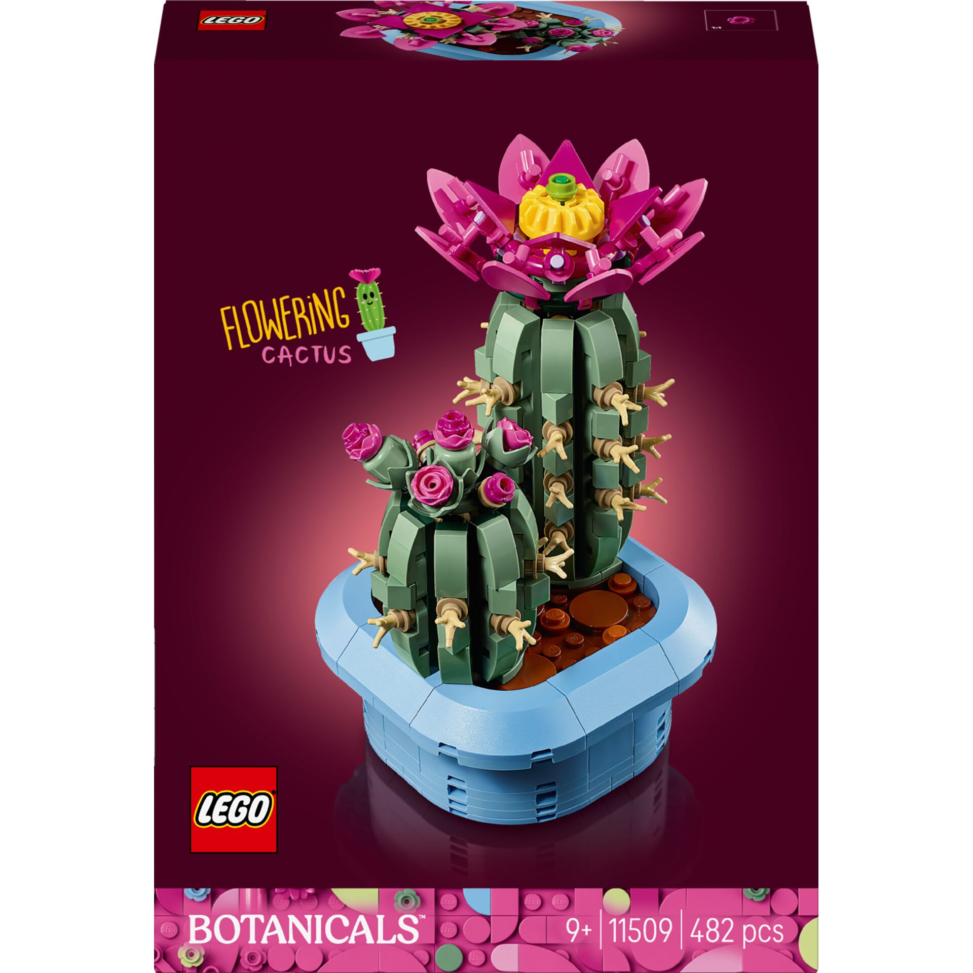 Kaktus, Blumenkaktus, Botanicals, LEGO, Stellplatte