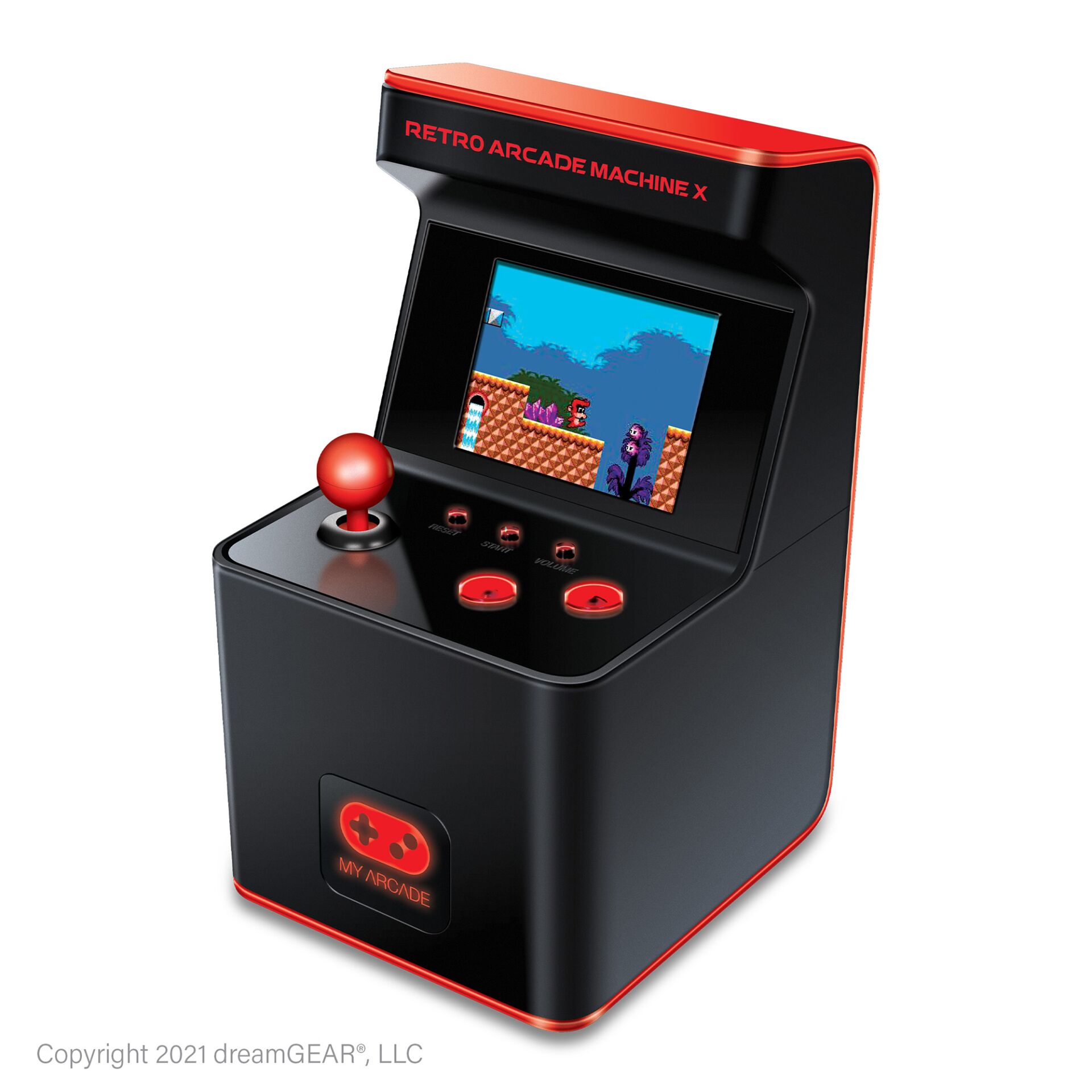 Arcade-Kabinen, Kleines Arcade, Roter Joystick, Vorinstallierte Spiele, Retro-Konsole