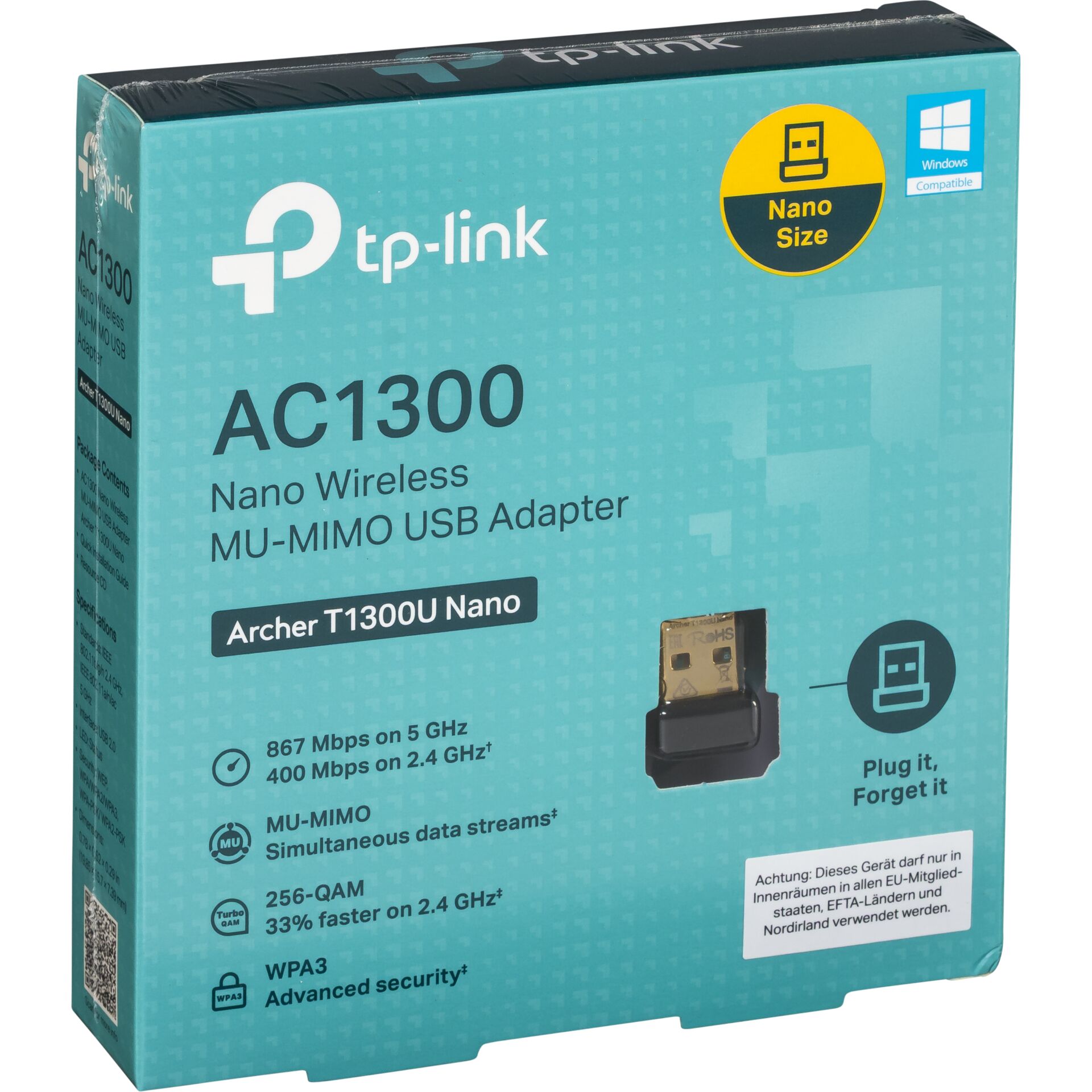TP-Link, AC1300, Nano Wireless, MU-MIMO, USB Adapter