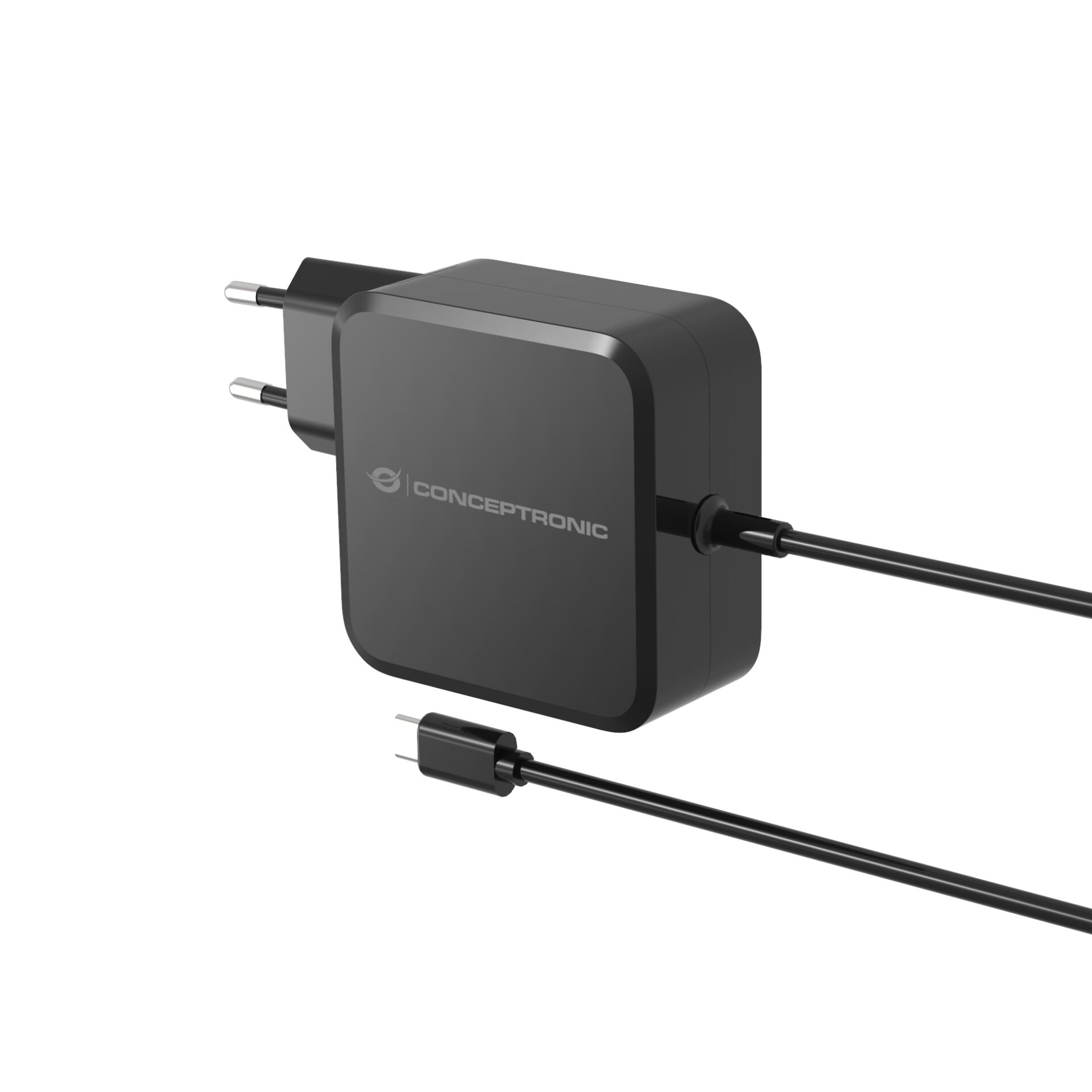 Ladegerät, Netzadapter, Schwarz, USB-C, Conceptronic