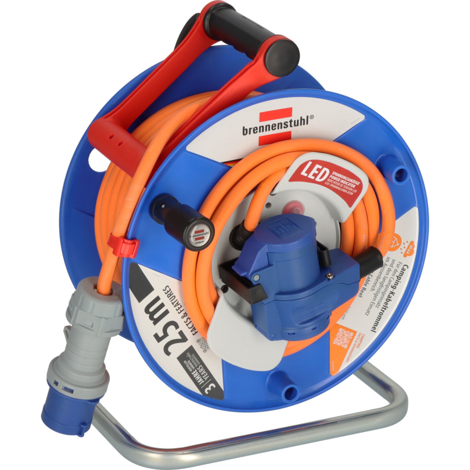 Verlängerungskabel, Schlauchtrommel, LED, Außenbereich, Steckdosenadapter