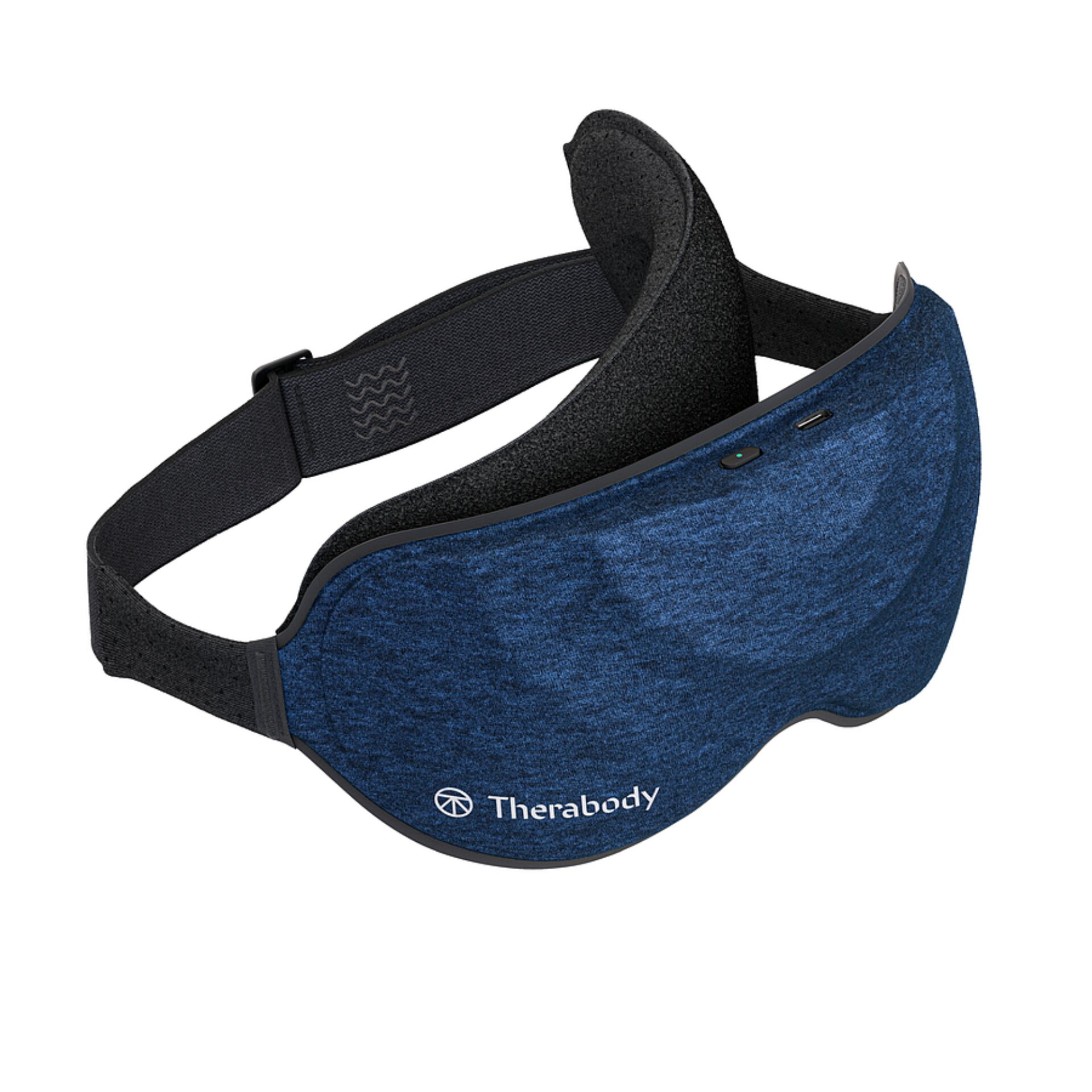 TheraBody, Maske, Augenabdeckung, Blau, Kopfband