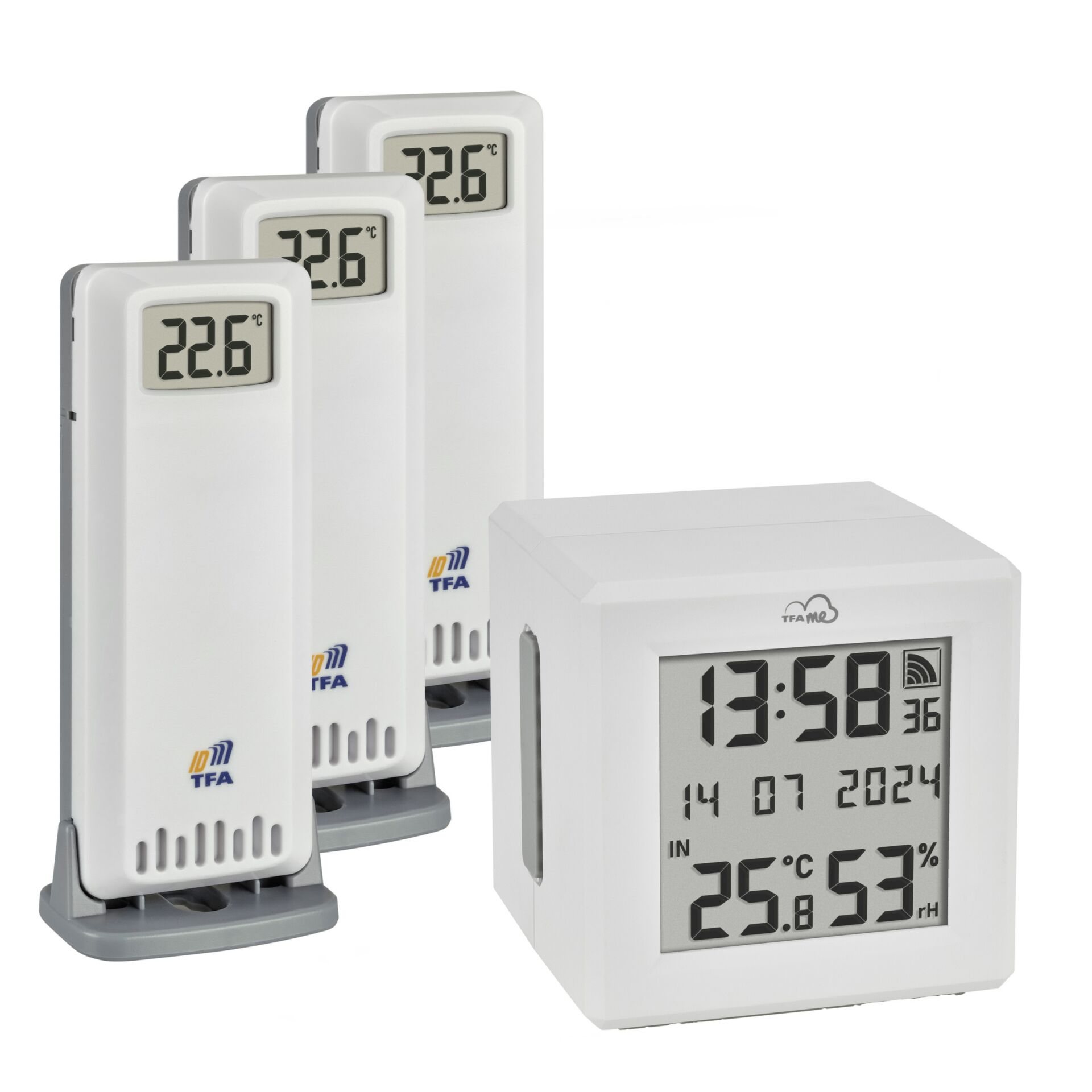 Wetterstation, Digitale Uhr, Termometer, Hygrometer, Messgerät