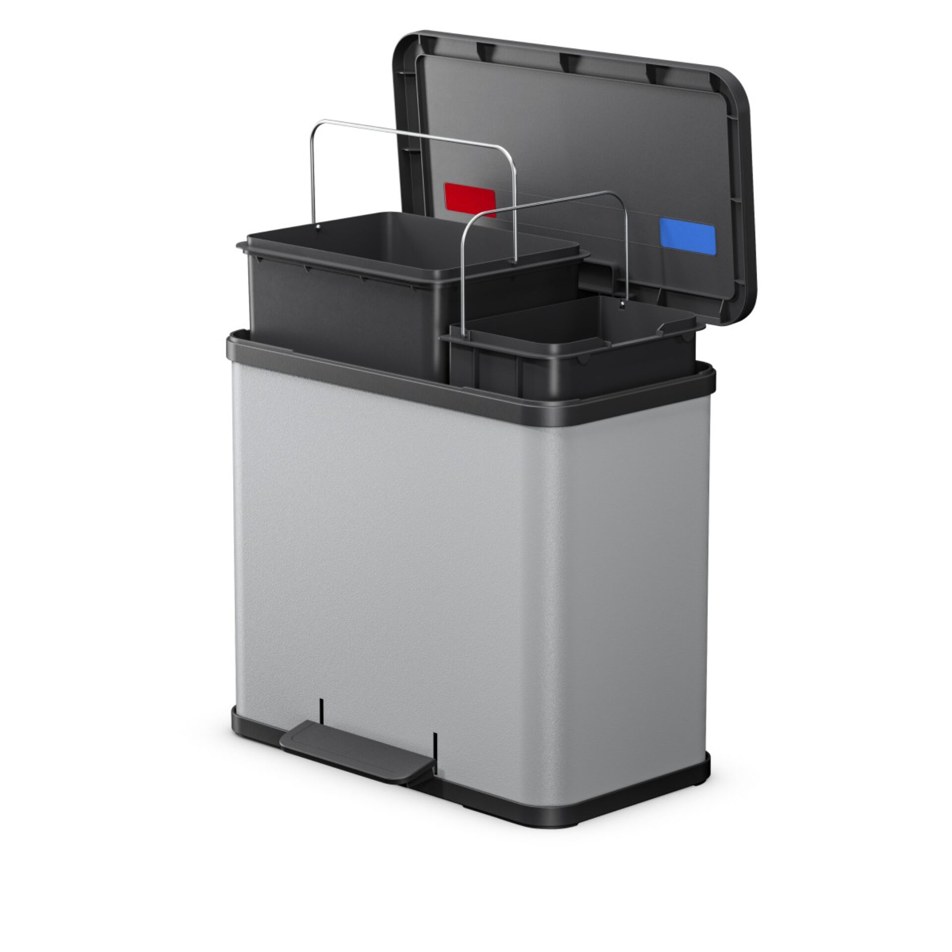 Abfalleimer, Mülltonne, Rolltop, Pedalabdeckung, Treteimer