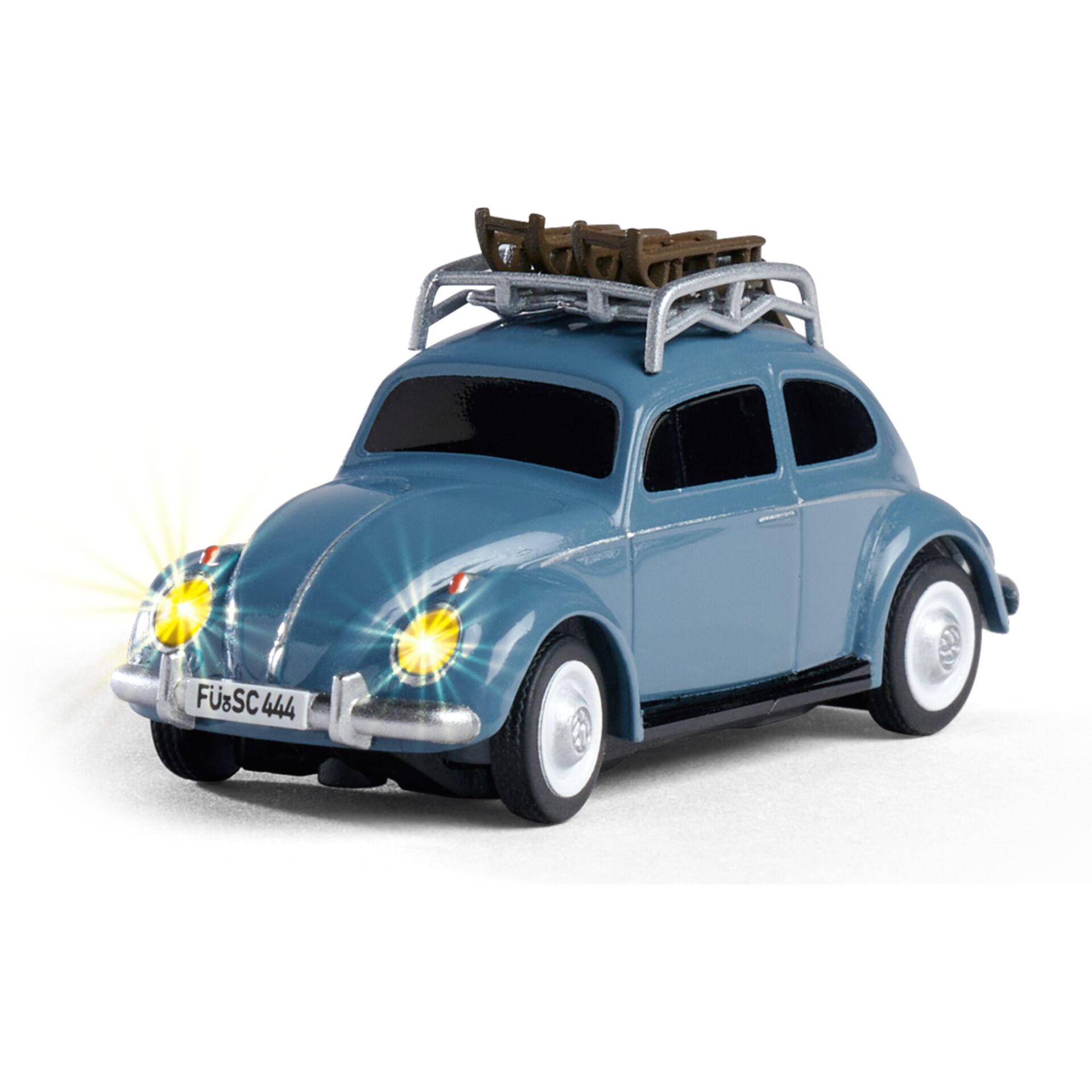 Auto, Modellauto, Blaues Auto, Scheinwerfer, Dachgepäckträger