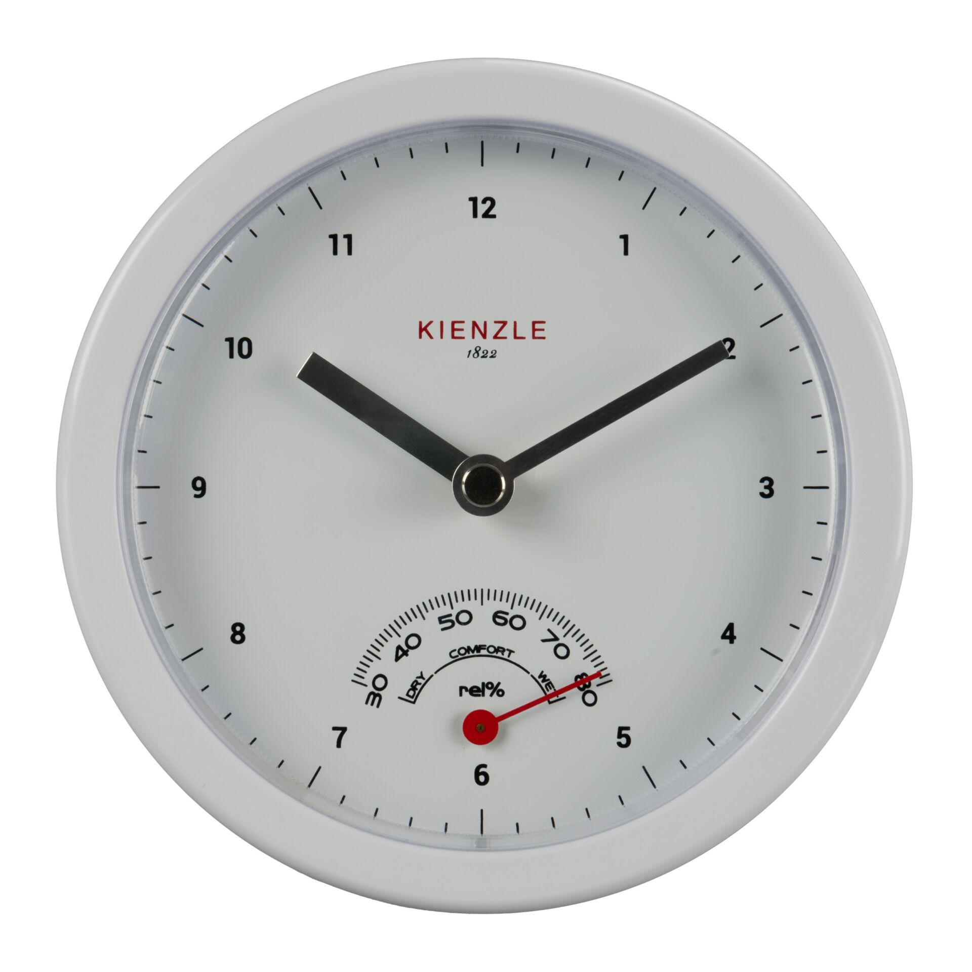 Uhr, Wanduhr, runder Uhr, analog Uhr, weißer Rahmen