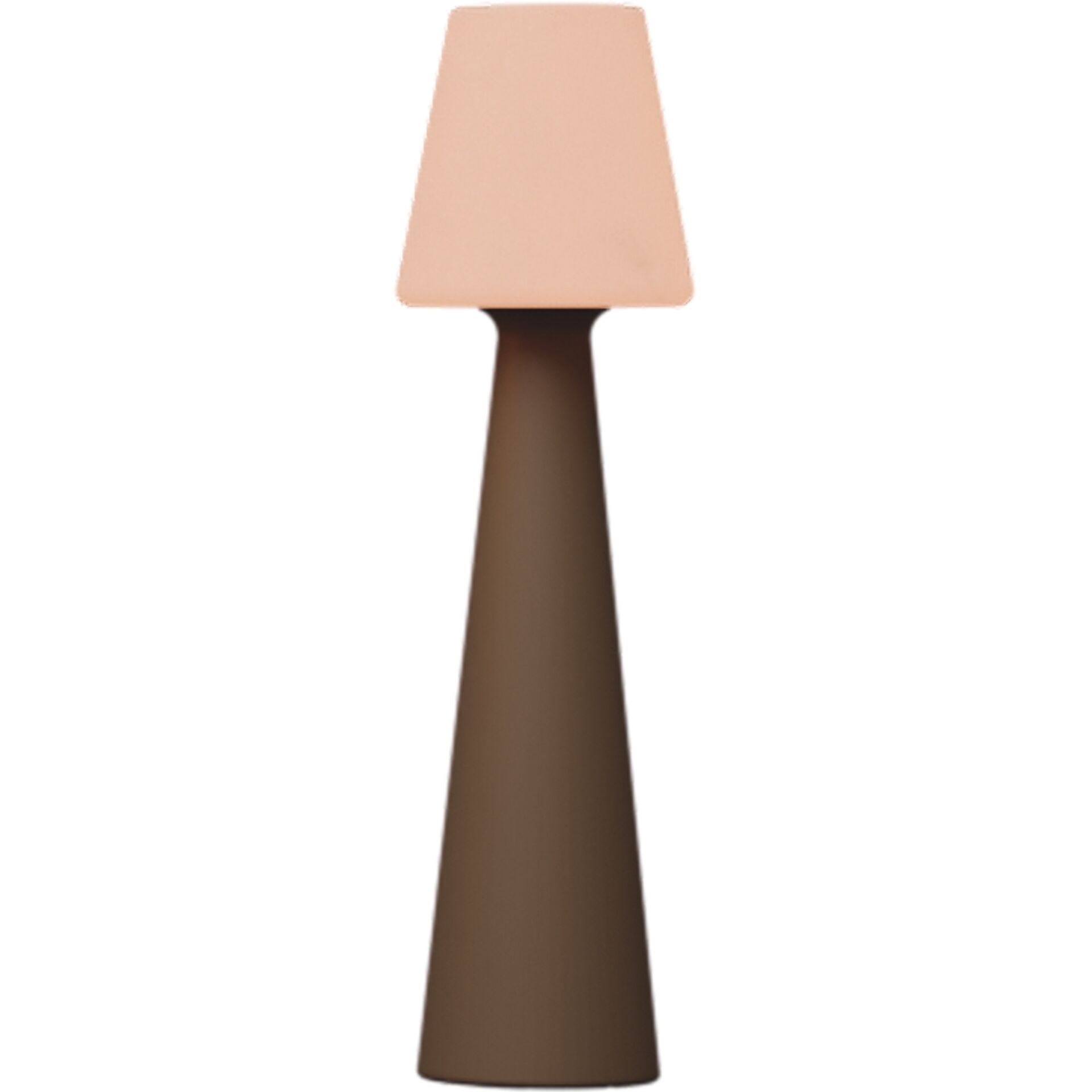 lampe, tischlampe, bodenlampe, braun, pfirsichfarbig