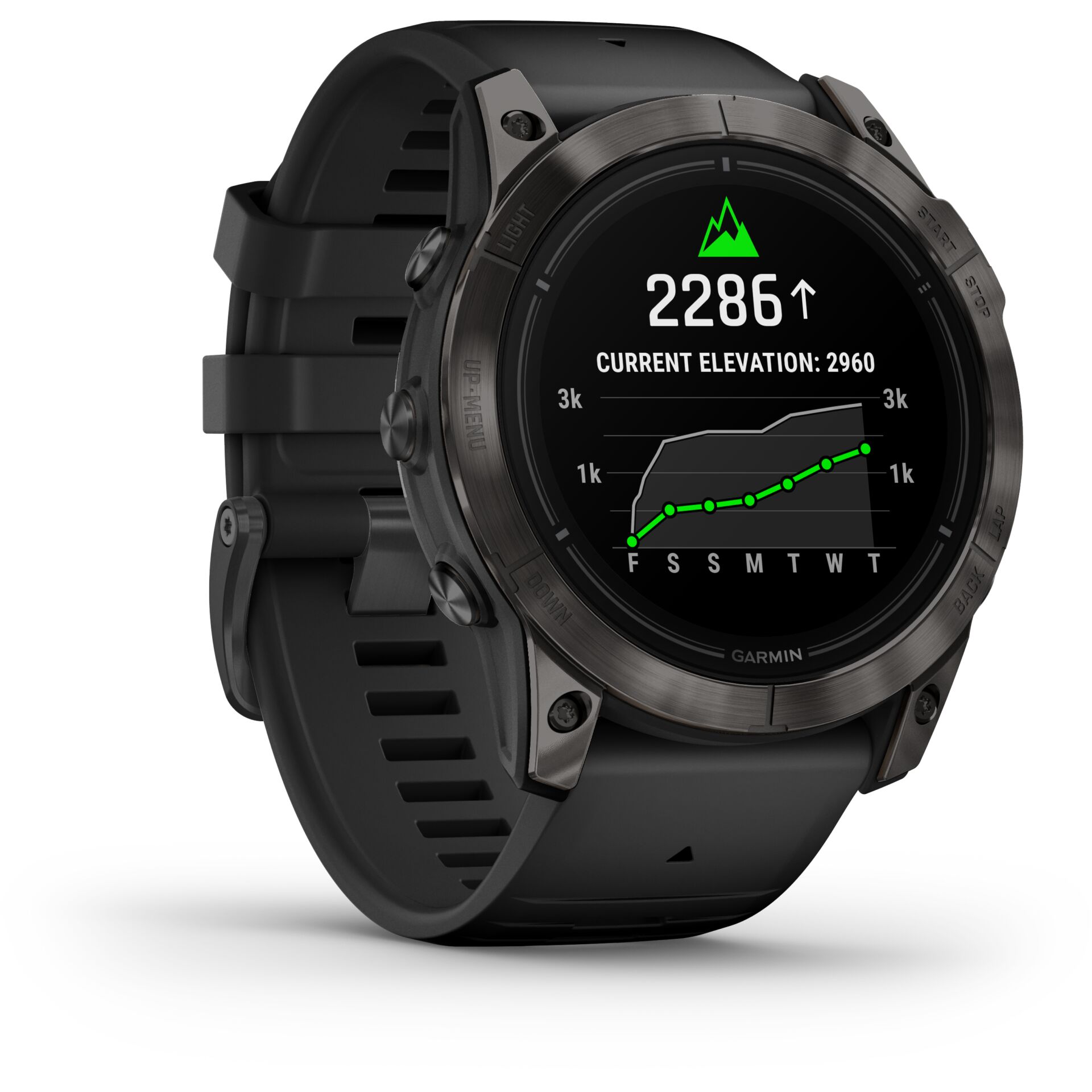 smartwatch, digital display, fitness watch, black, strap