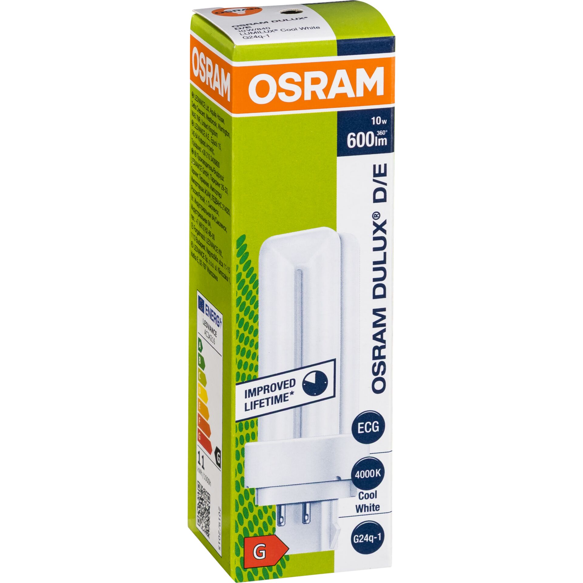 LED-Lampe, Glühbirne, G24q-1, 600 lm, Kühlweiß