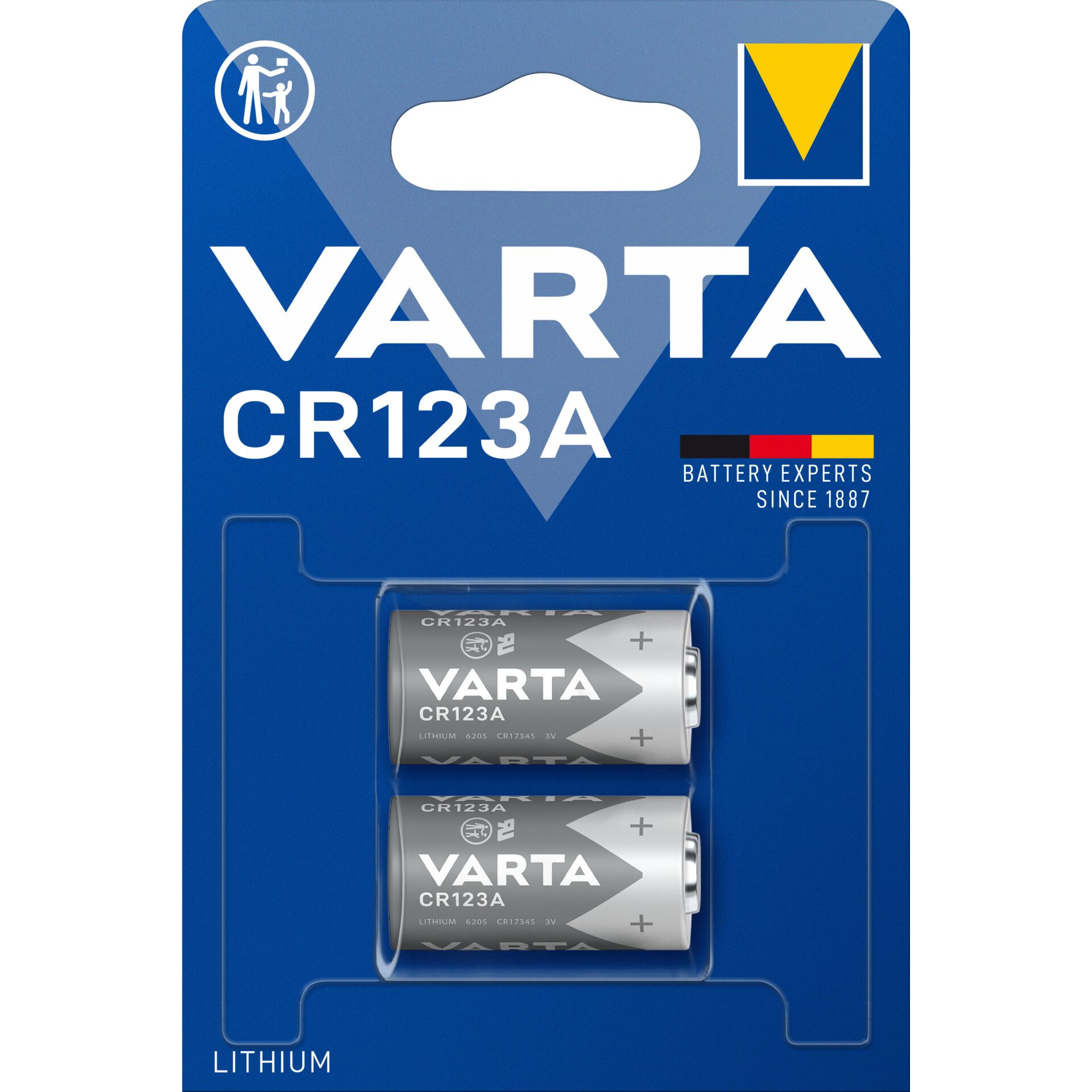 10x2 Varta Professional CR 123 A  VPE Innenkarton