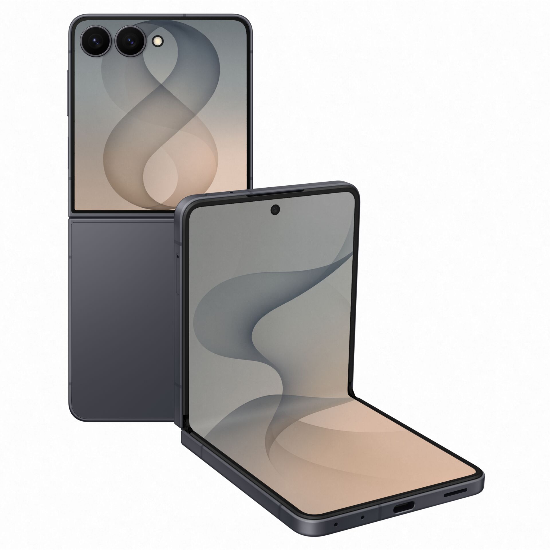 Faltbares, Smartphone, Dual-Kamera, Glasrückseite, Vertikales Klappen