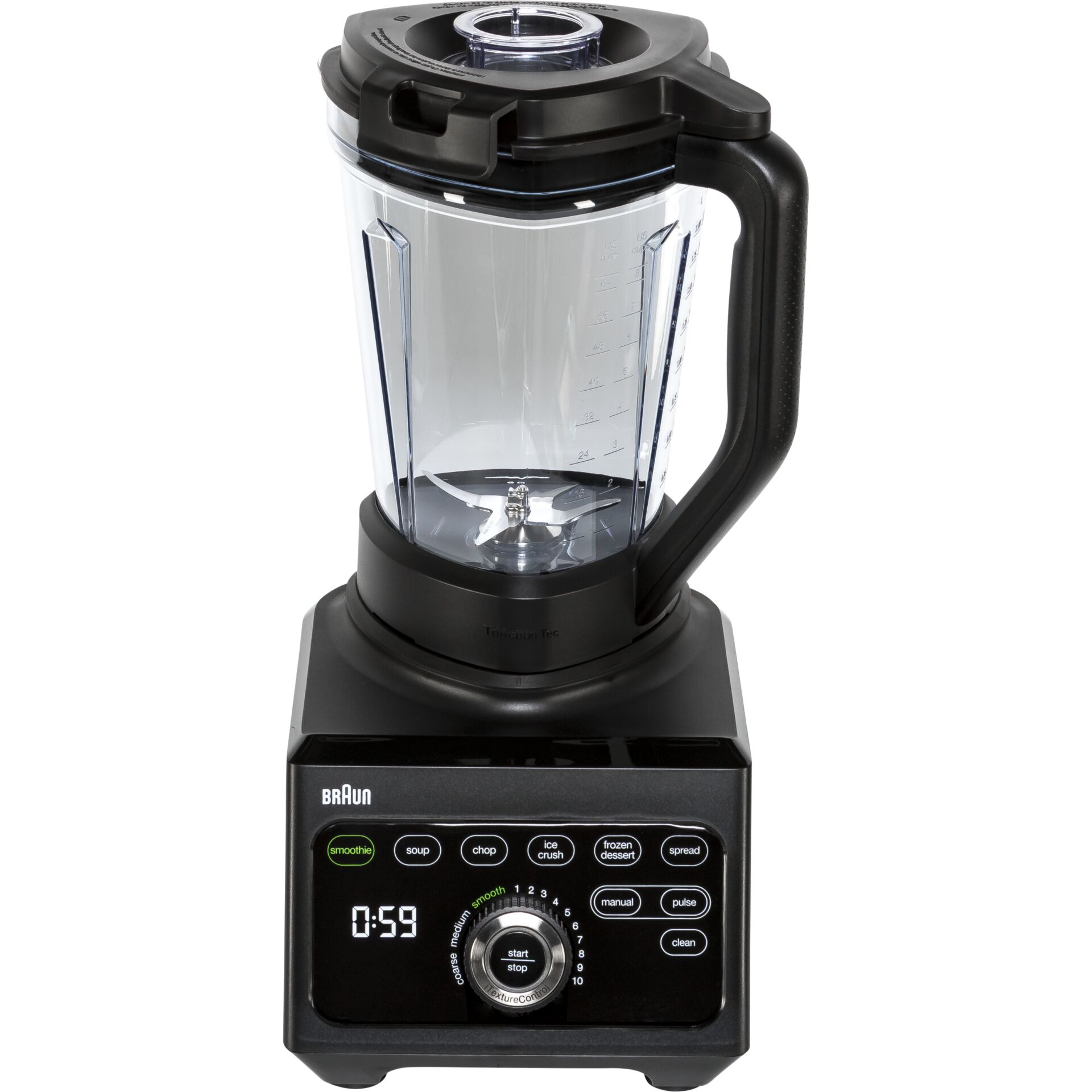 Mixer, Blender, Glasbehälter, Digitale Anzeige, Stahlklingen