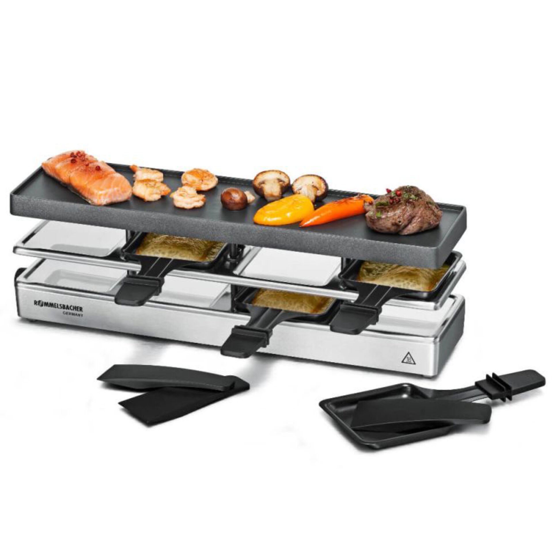 Kontaktgrill, Grillplatte, Wärmeplatte, Römelsbacher, Schiebesystem