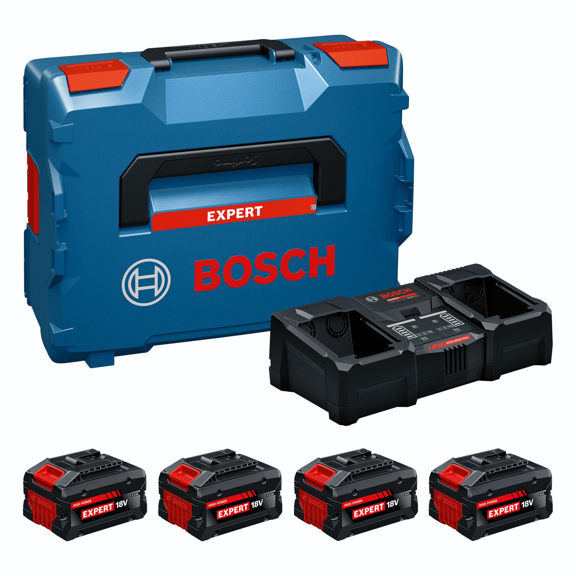 Koffer, Batterie-Set, 18V, Bosch, Akku