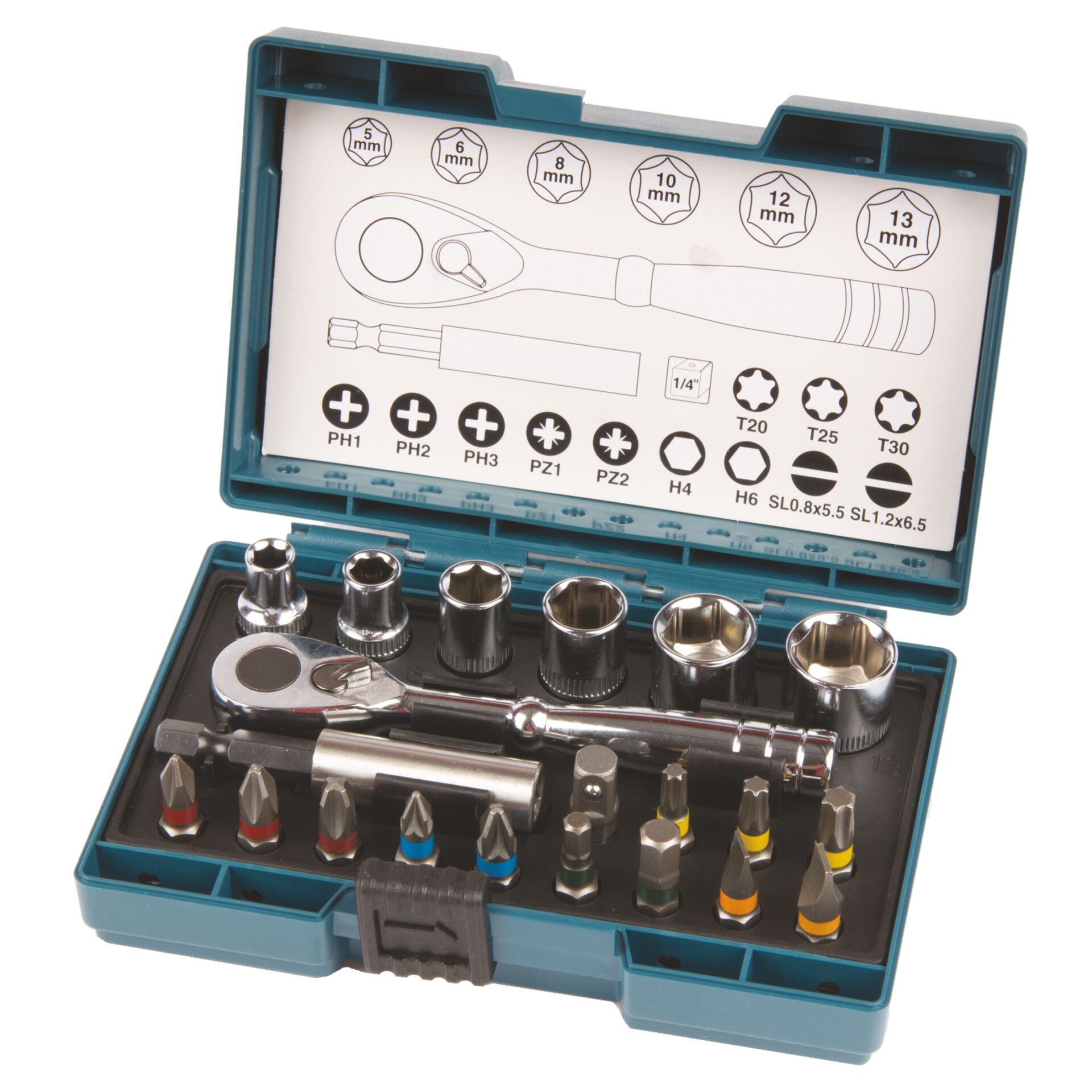 Makita B-54081  Ratschen + Bit-Set