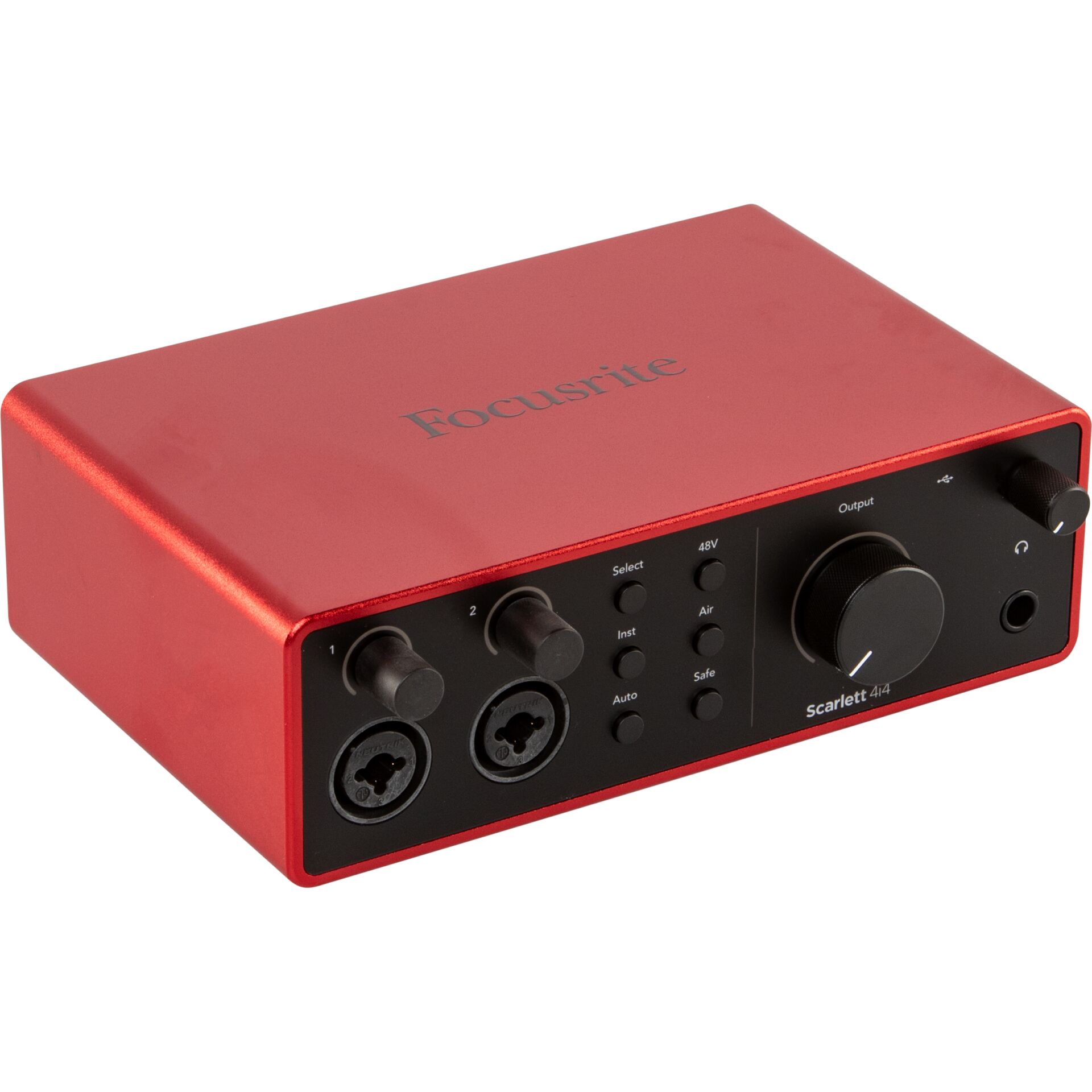 Audio-Interface, Scarlett 4i4, 2x XLR/TRS, USB Interface, Rotes Metallgehäuse
