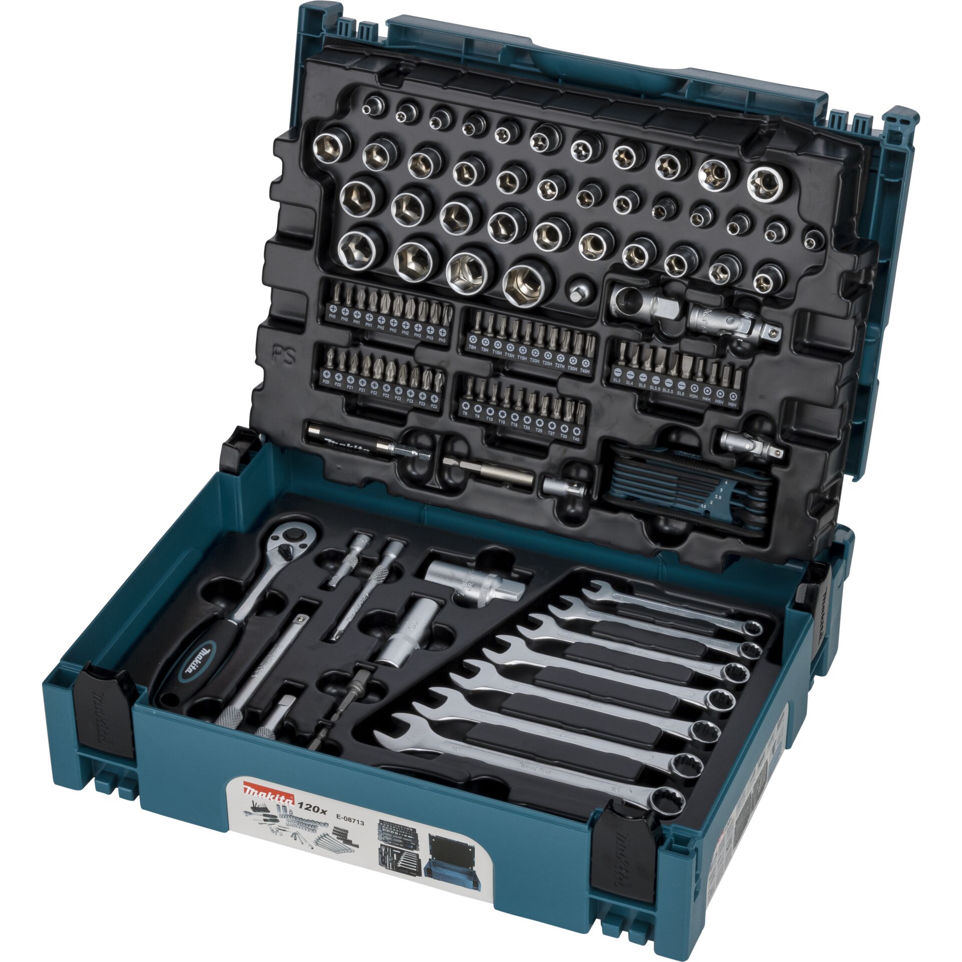 Makita E-08713  Werkzeug-Set 120-tlg. MAKPAC