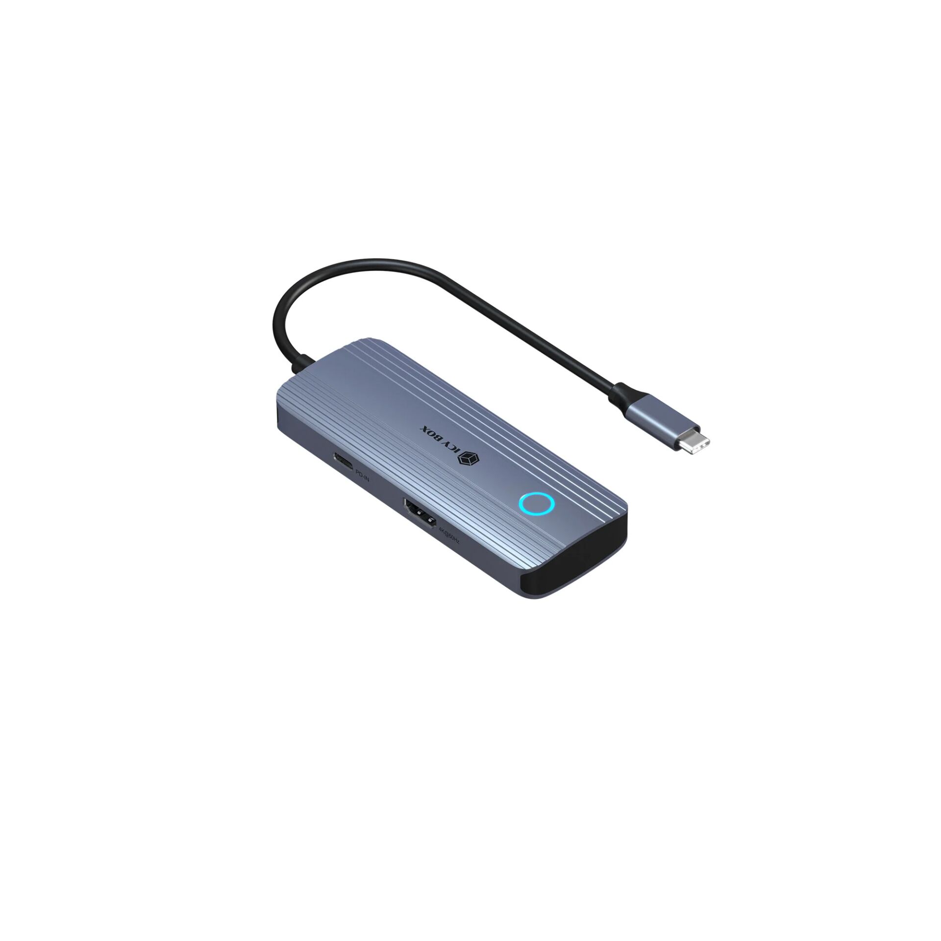 USB-C Hub, Docking Station, Thunderbolt Adapter, USB-C Hub, Aluminium Casing