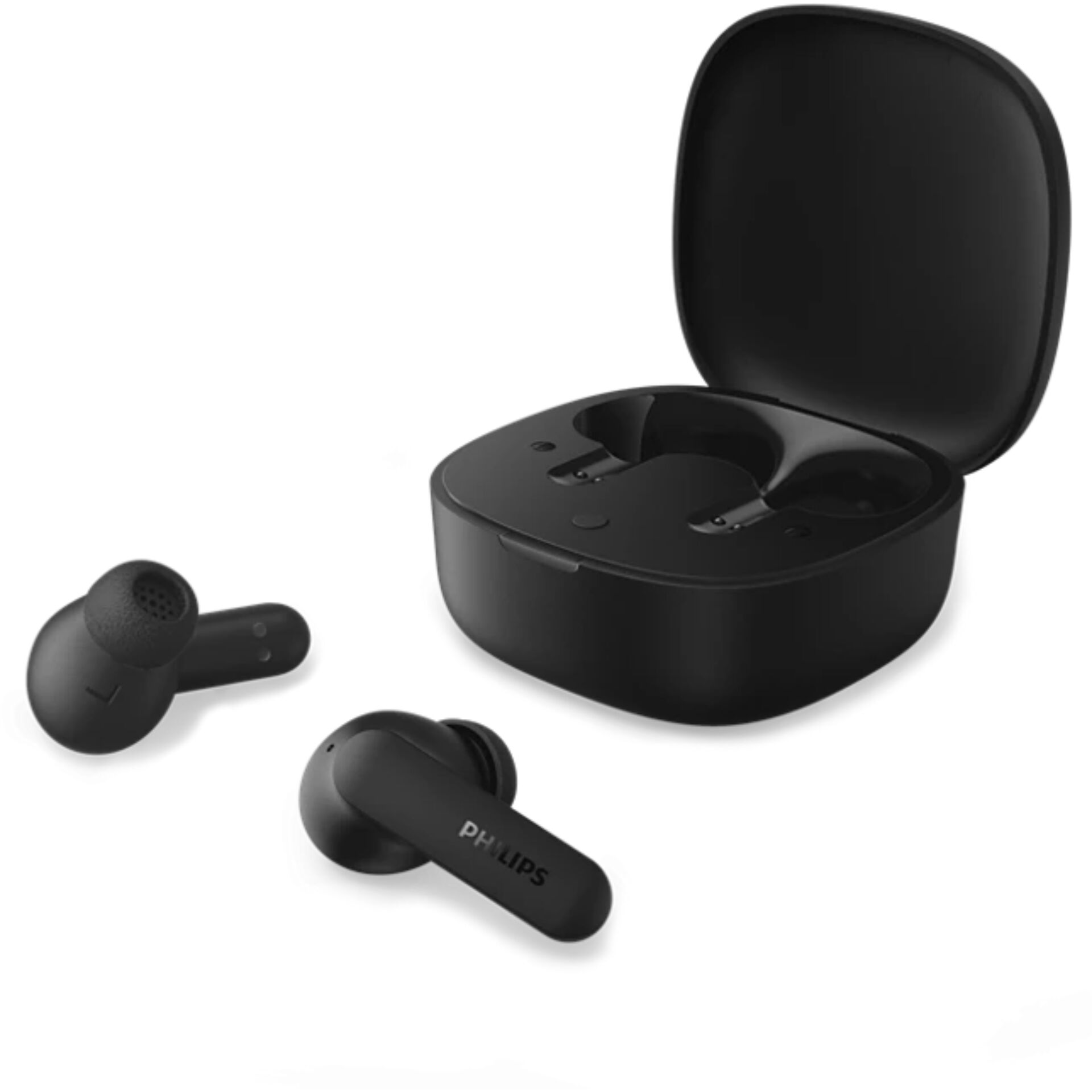 Kopfhörer, In-Ear, Bluetooth, Schwarz, Ladecase