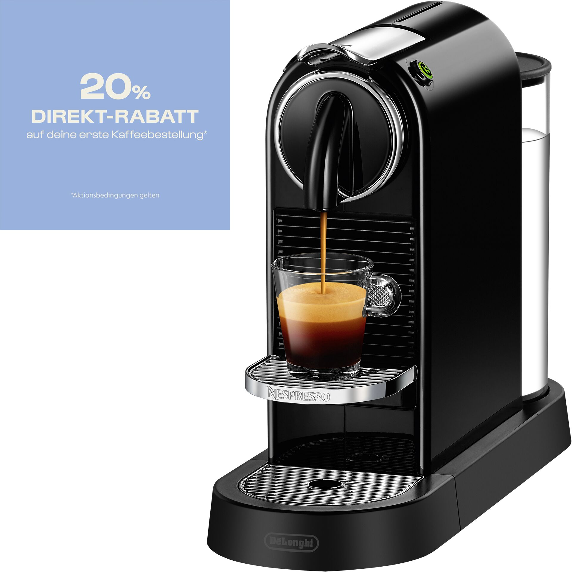 Pokal, Getränk, Kaffee, Kaffeetasse, Espresso, Pokal, Getränk, Kaffee, Kaffeetasse, Espresso, Kaffeemaschine, Espressomaschine, Espresso, Kaffeeauslauf, Podest, Kaffeemaschine, Espresso-Maschine, Kaffee zubereiten, einzelner Kaffeebezug, schwarz glänzend