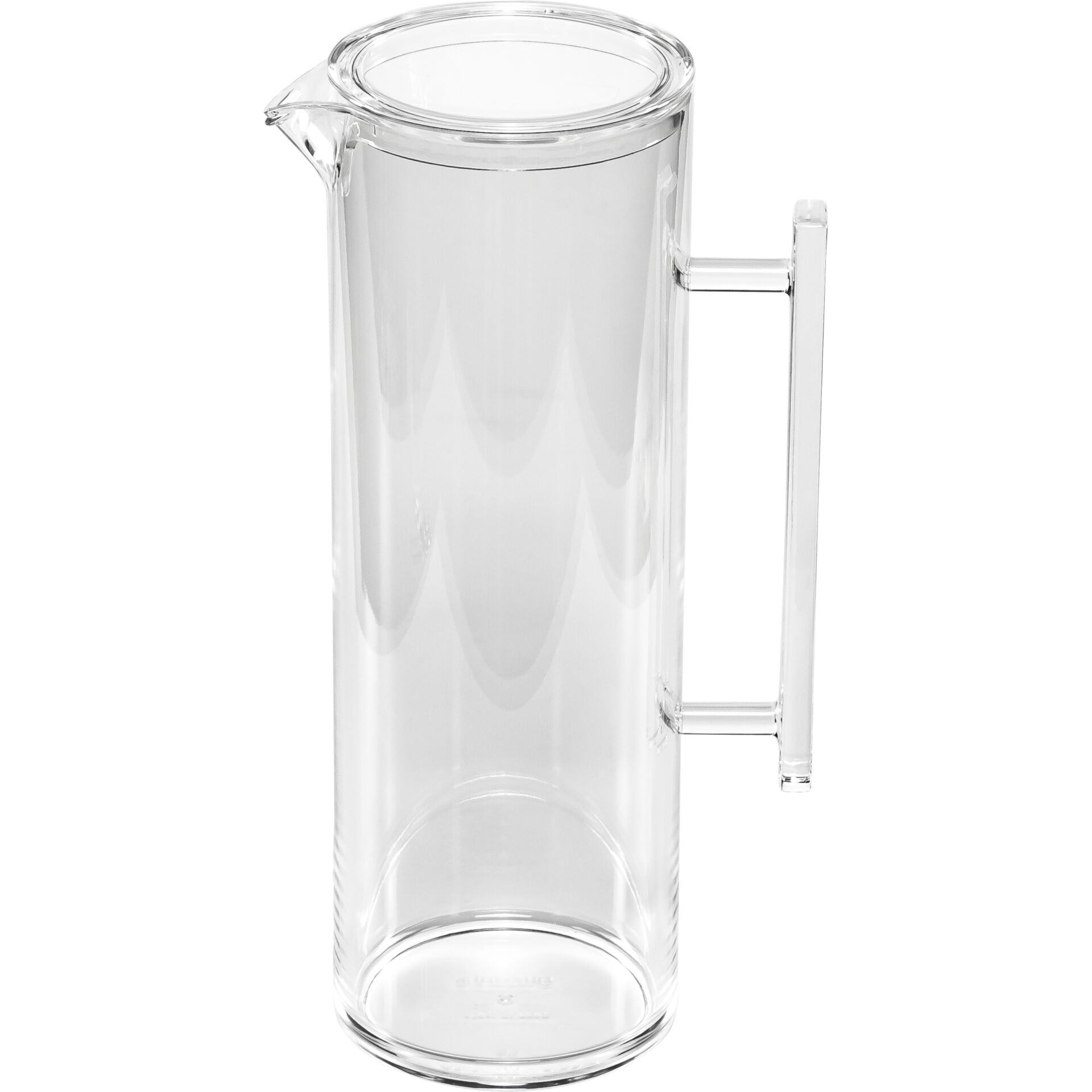 Glas-Karaffe, Wasserkanne, Trinkkaraffe, Seitlicher Griff, Glasbehälter