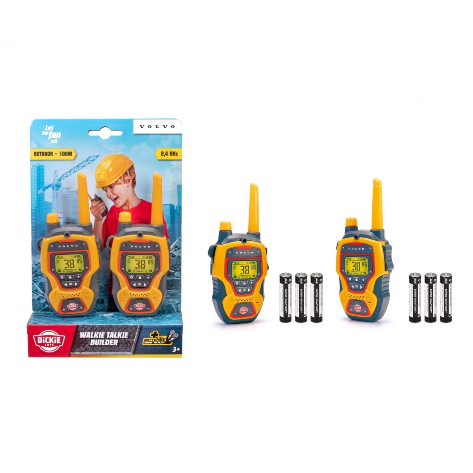 Walkie Talkie, Toy set, Battery operated, Two-way radio, Antenna