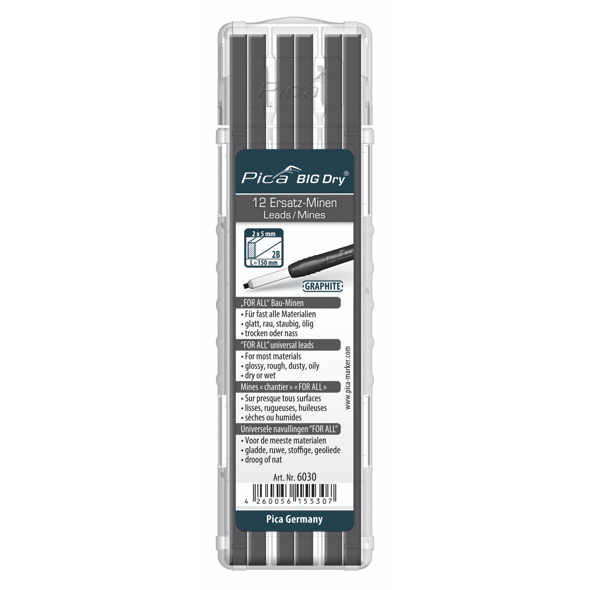 Pica BIG DRY Minen-Set FOR ALL  graphit