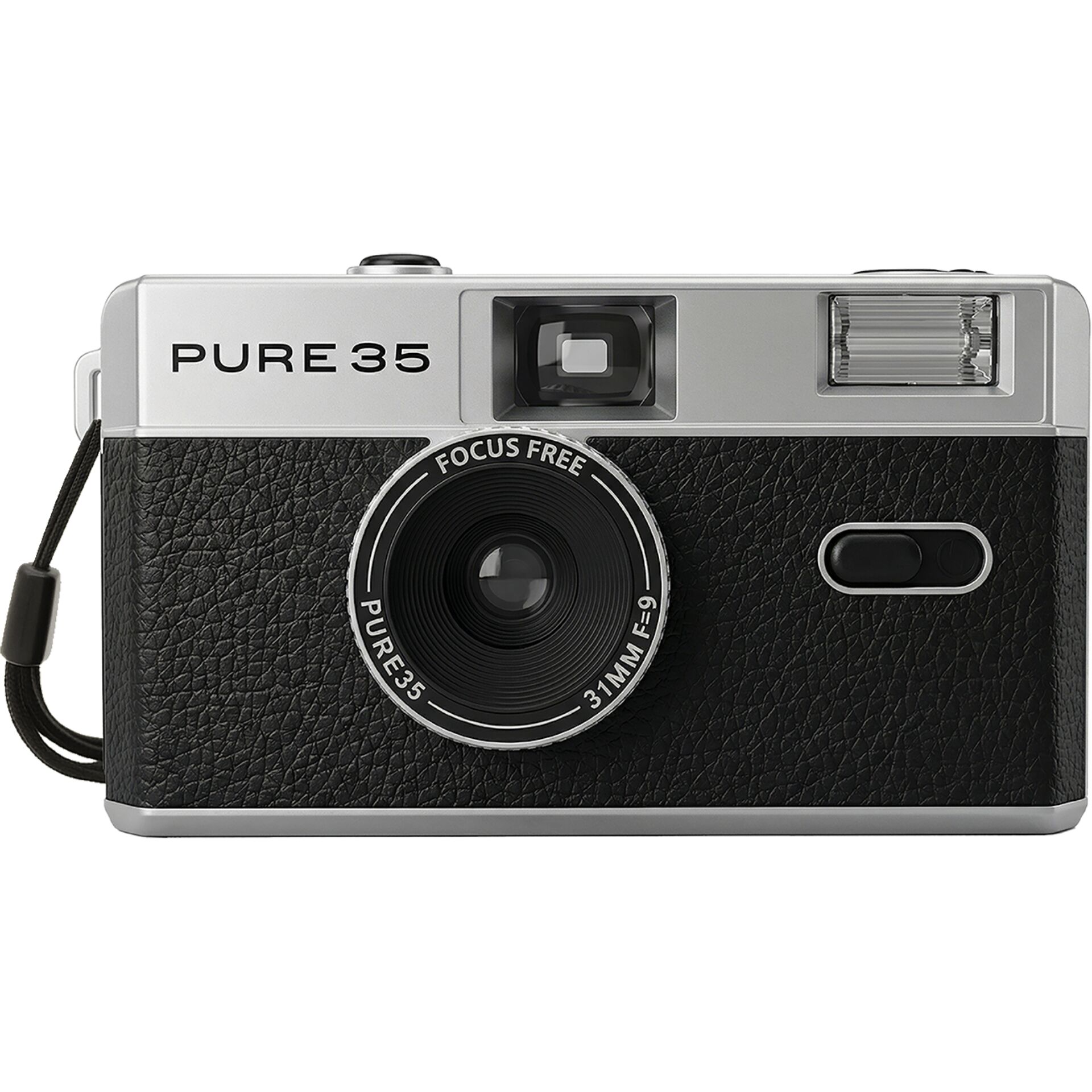 Kamera, Kompaktkamera, Schwarz, Filmkamera?, Objektivfokus, Fotokamera, Kompaktkamera, Schwarz, Ledertextur, Objektiv 31mm